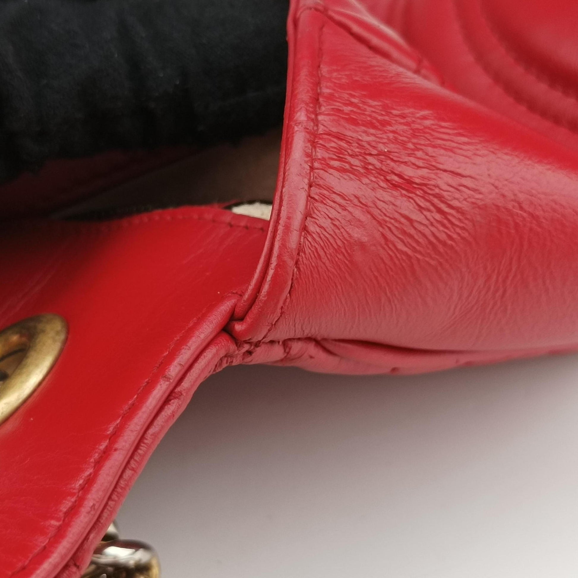 GG Marmont Red Leather 443497 E027508628GGマーモント レッド レザー 443497 E027508628