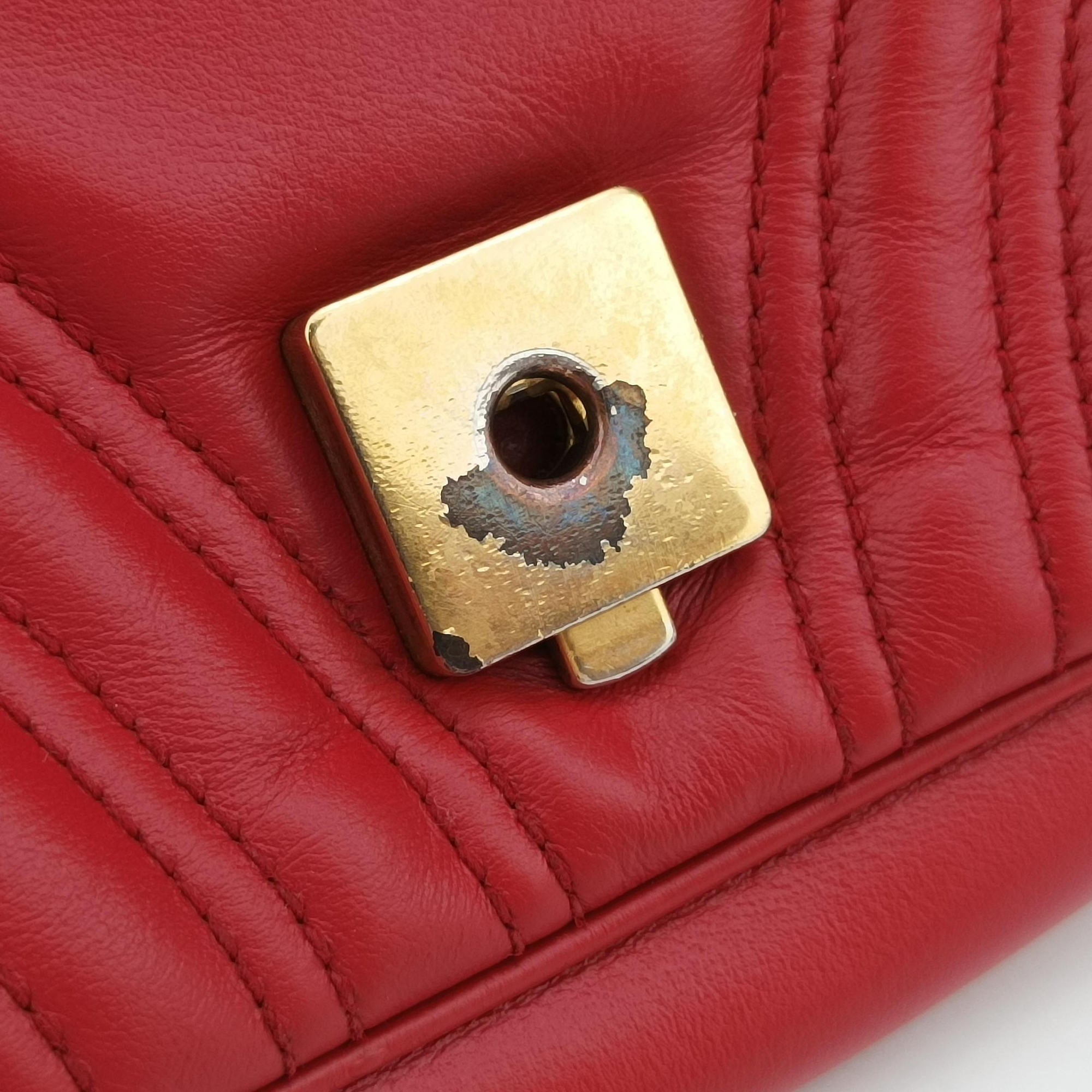 GG Marmont Red Leather 443497 E027508628GGマーモント レッド レザー 443497 E027508628