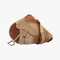 Saddle Brown Pony Hair ×Suede ×Embossed Leather RU 0062サドル ブラウン ハラコ×スエード×型押しレザー RU 0062