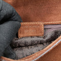 Saddle Brown Pony Hair ×Suede ×Embossed Leather RU 0062サドル ブラウン ハラコ×スエード×型押しレザー RU 0062