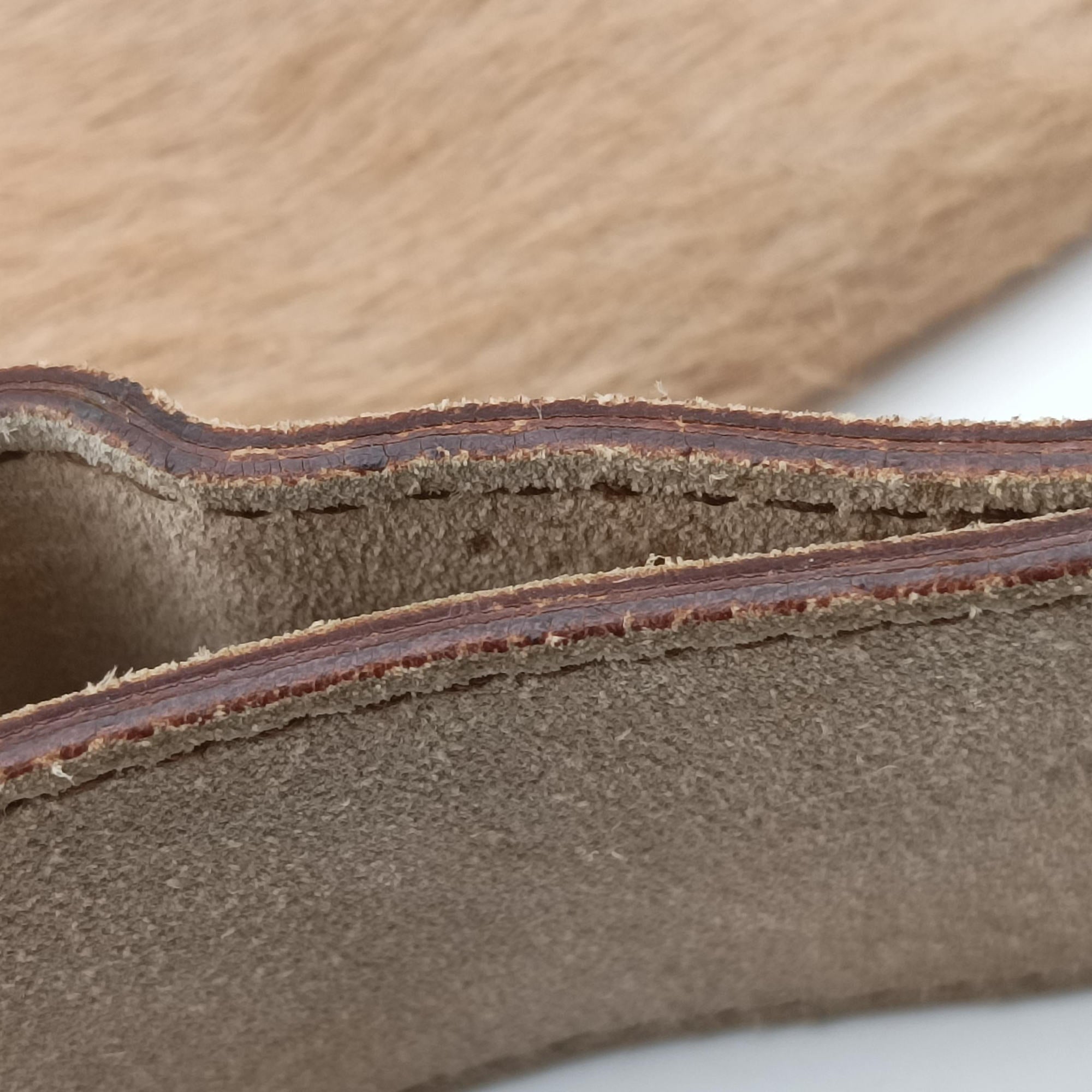Saddle Brown Pony Hair ×Suede ×Embossed Leather RU 0062サドル ブラウン ハラコ×スエード×型押しレザー RU 0062