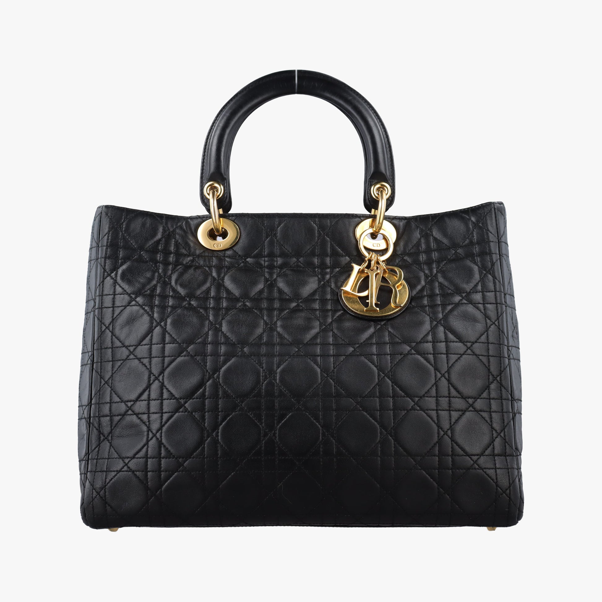 Lady Dior Black lambskin MA-0977レディディオール ブラック ラムスキン MA-0977