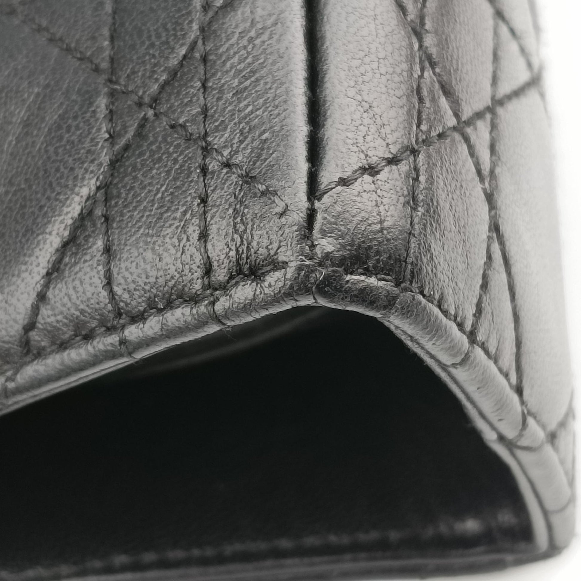 Lady Dior Black lambskin MA-0977レディディオール ブラック ラムスキン MA-0977