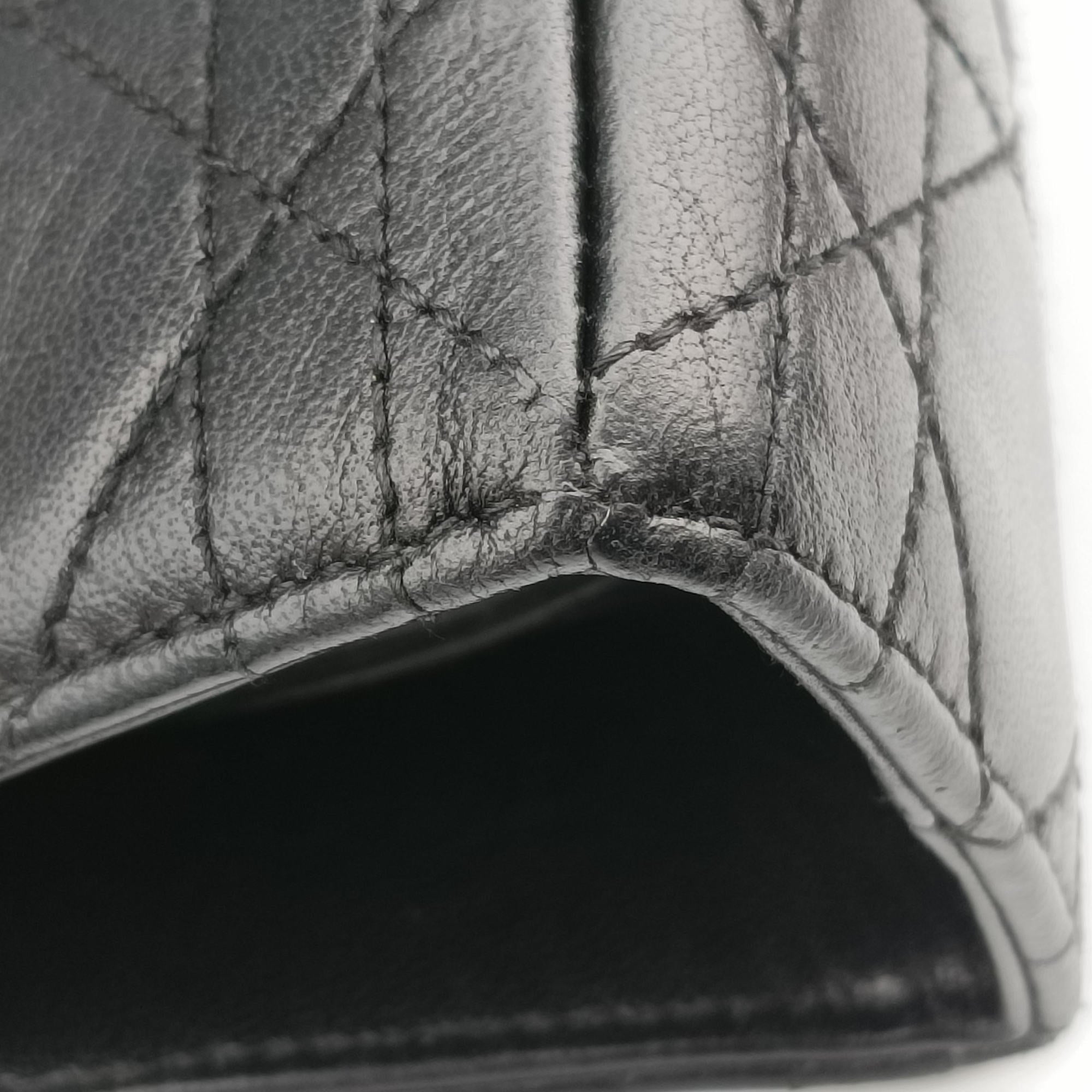 Lady Dior Black lambskin MA-0977レディディオール ブラック ラムスキン MA-0977