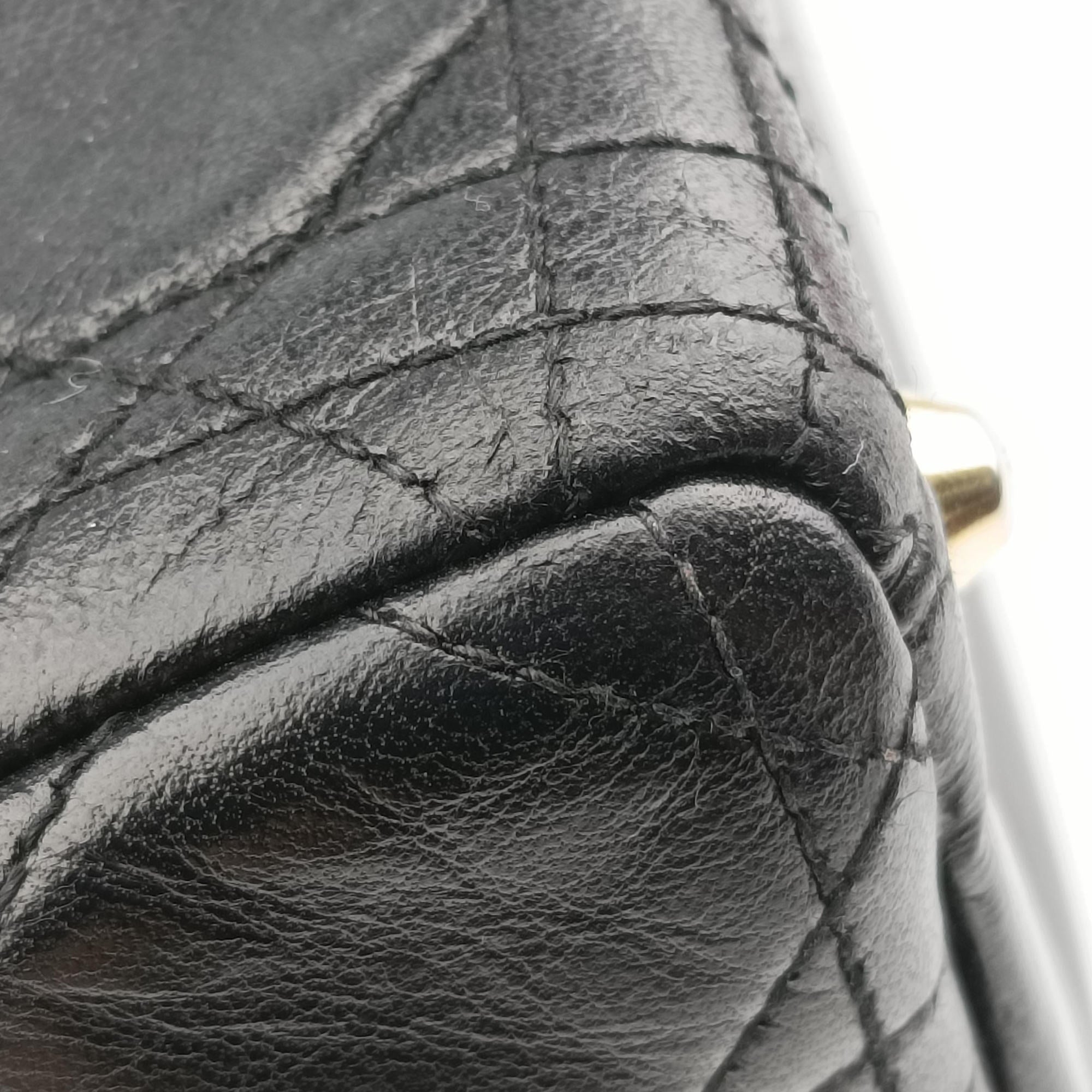 Lady Dior Black lambskin MA-0977レディディオール ブラック ラムスキン MA-0977