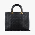 Lady Dior Black lambskin MA-0977レディディオール ブラック ラムスキン MA-0977