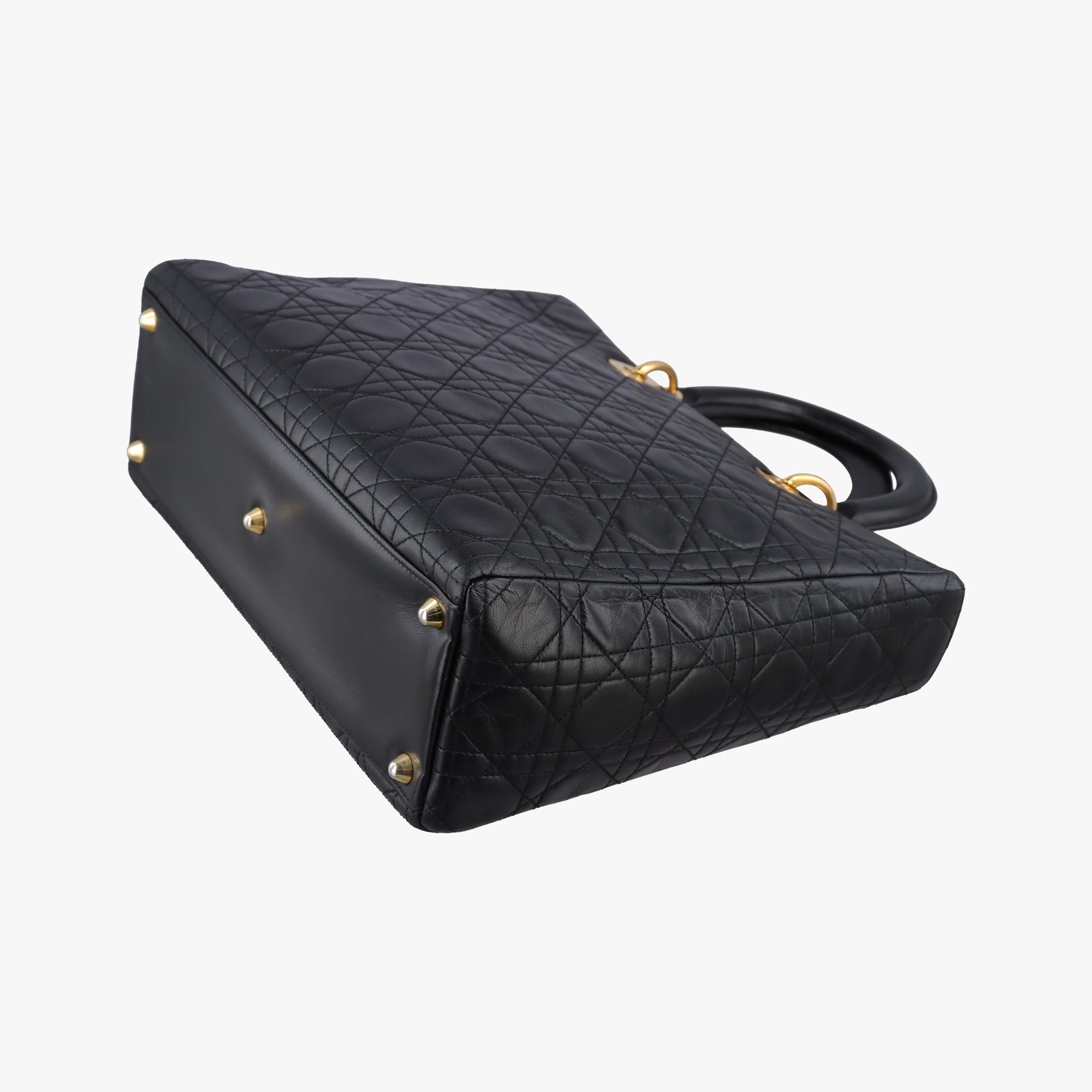 Lady Dior Black lambskin MA-0977レディディオール ブラック ラムスキン MA-0977