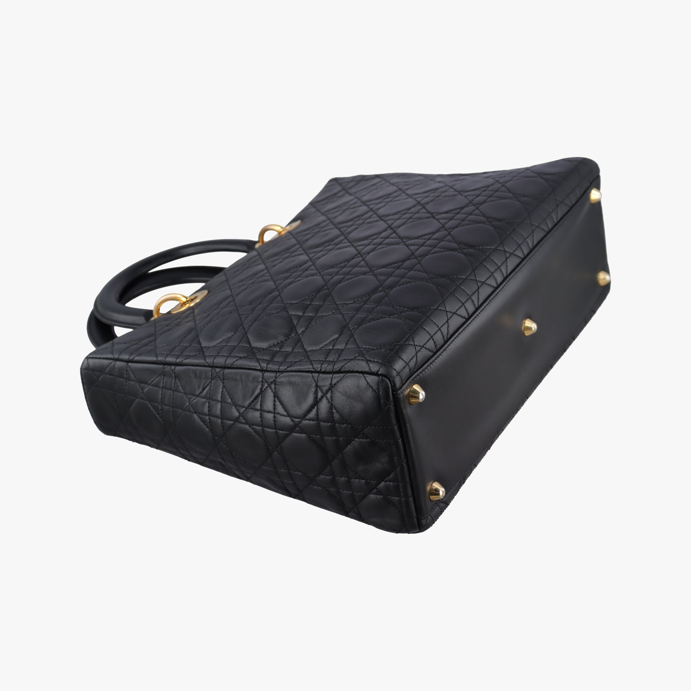 Lady Dior Black lambskin MA-0977レディディオール ブラック ラムスキン MA-0977
