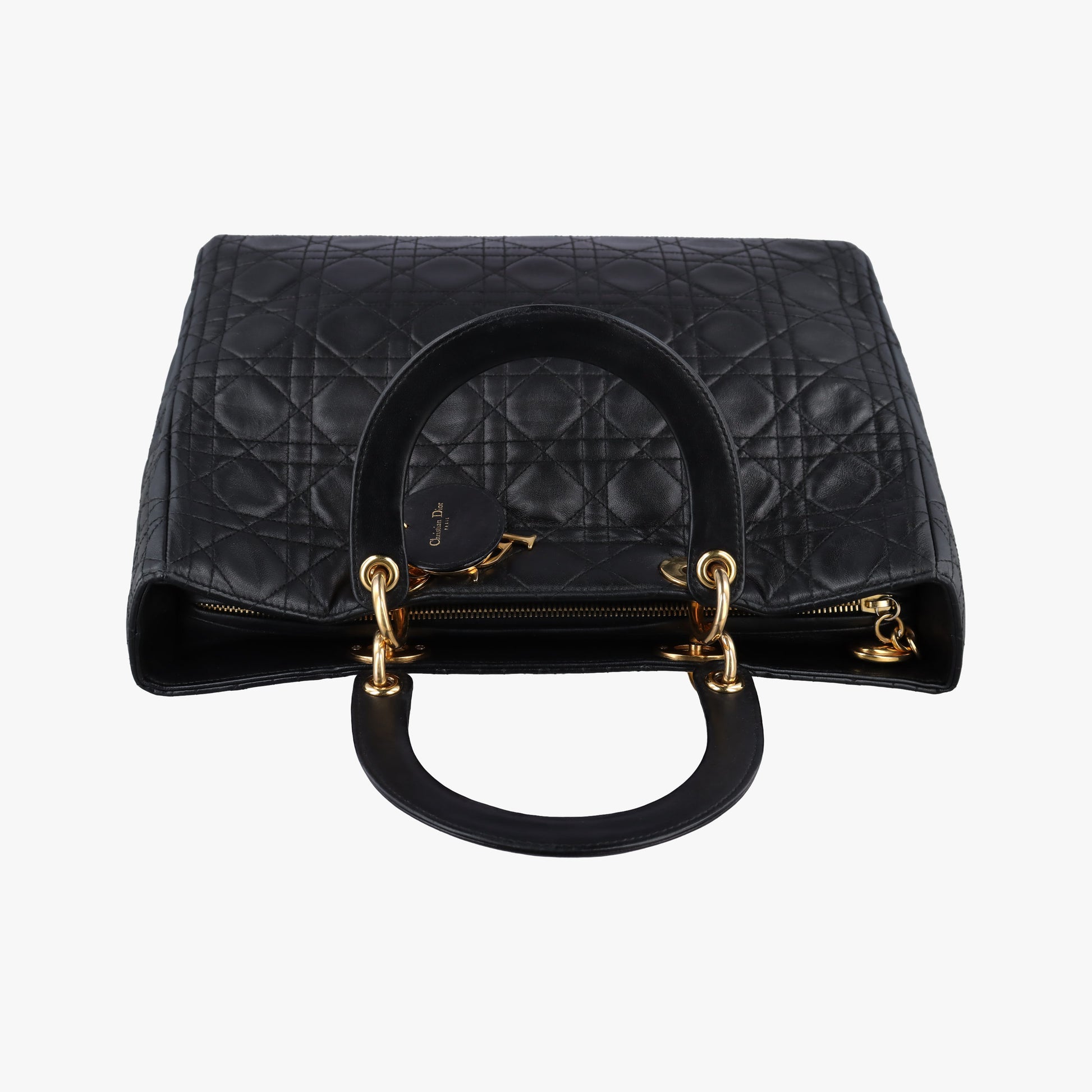 Lady Dior Black lambskin MA-0977レディディオール ブラック ラムスキン MA-0977