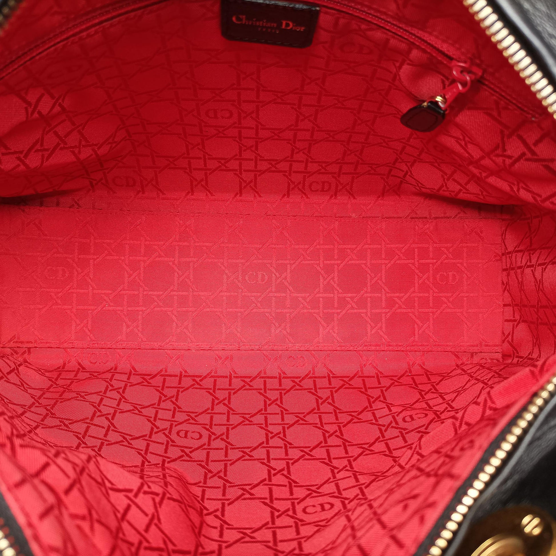 Lady Dior Black lambskin MA-0977レディディオール ブラック ラムスキン MA-0977