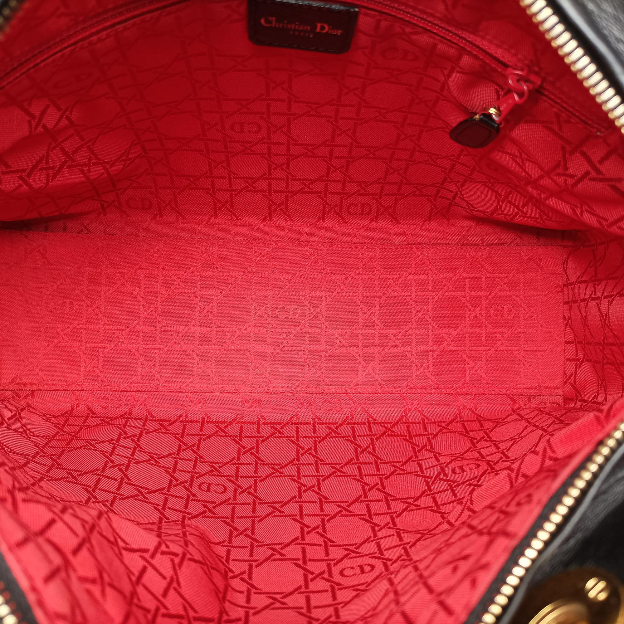Lady Dior Black lambskin MA-0977レディディオール ブラック ラムスキン MA-0977