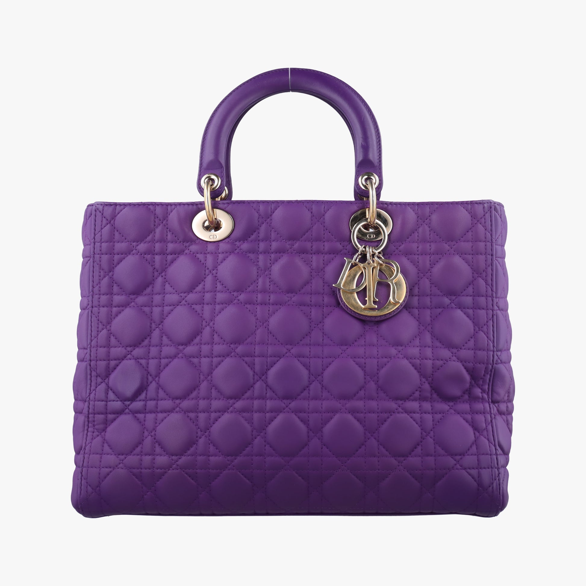 Lady Dior Purple lambskin 15-BO-0172レディディオール パープル ラムスキン 15-BO-0172