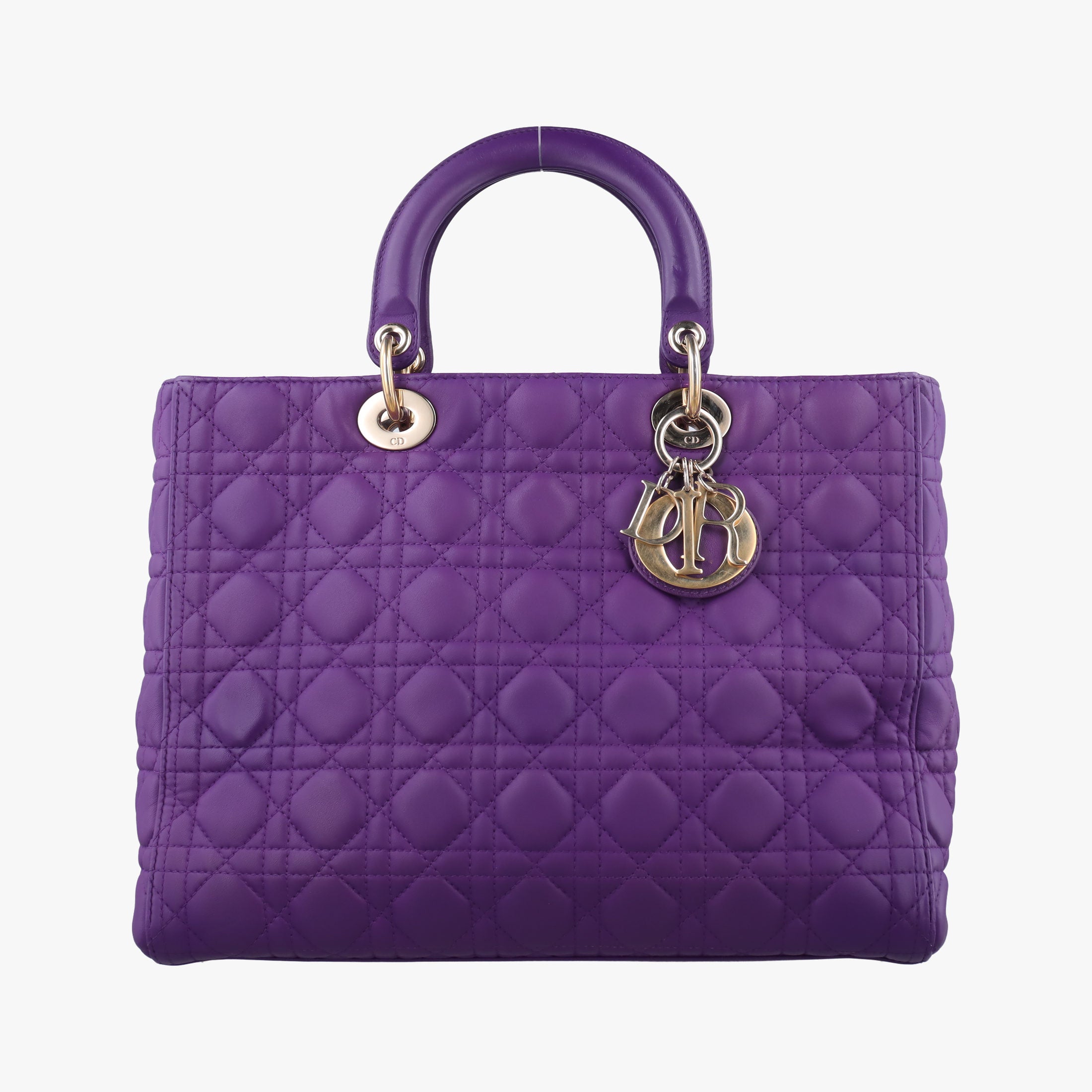 Lady Dior Purple lambskin 15-BO-0172レディディオール パープル ラムスキン 15-BO-0172
