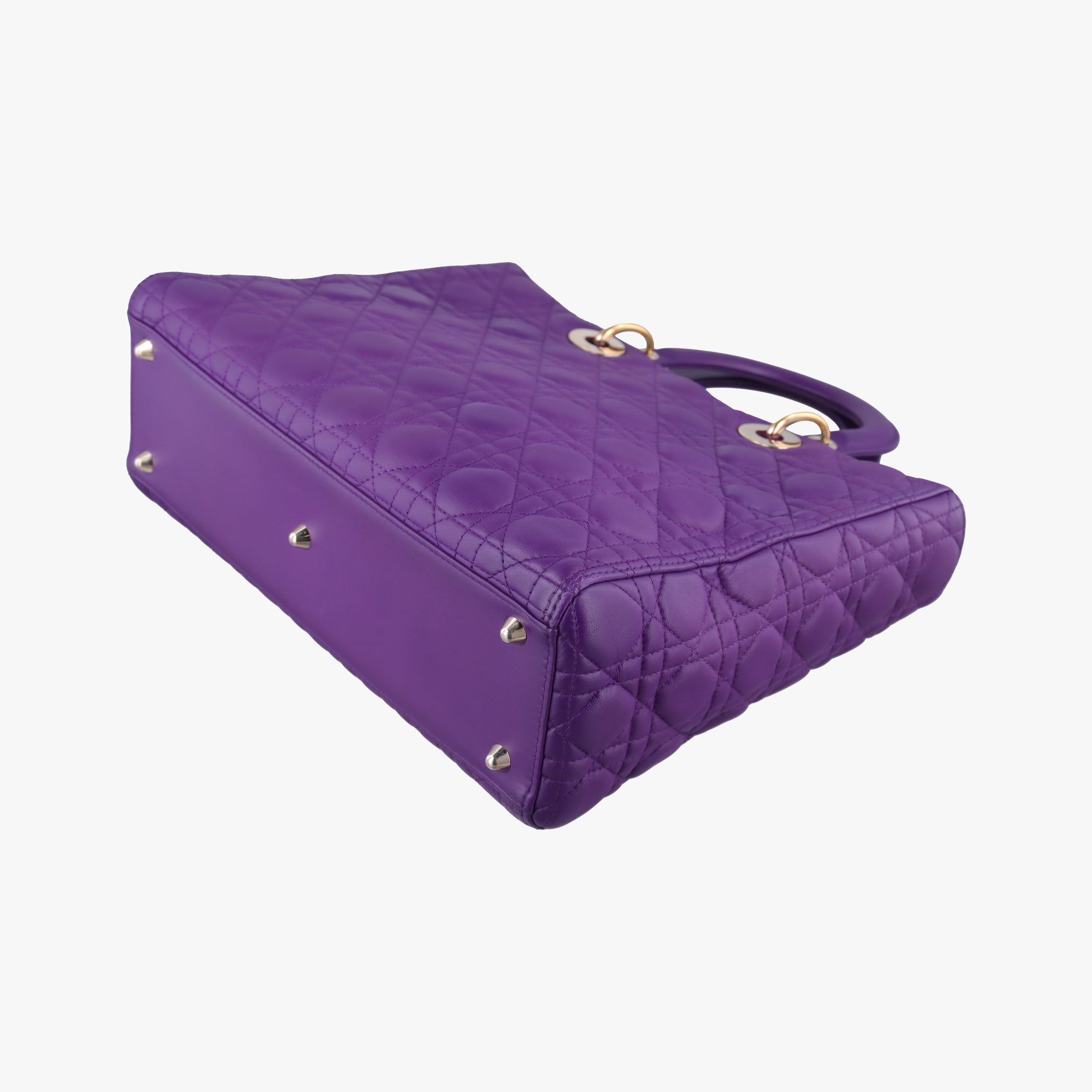 Lady Dior Purple lambskin 15-BO-0172レディディオール パープル ラムスキン 15-BO-0172