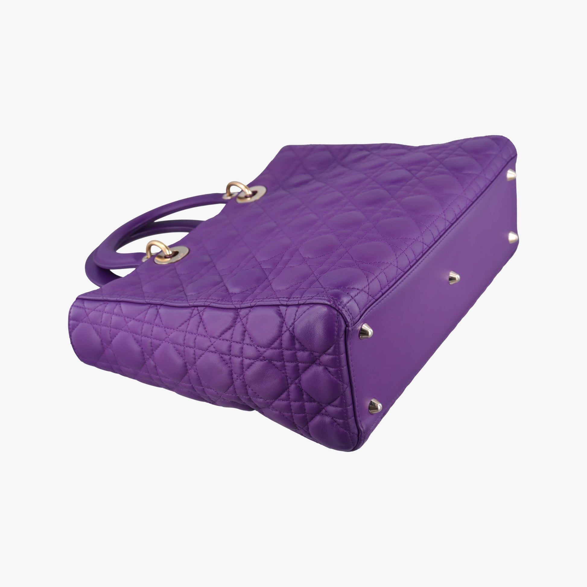 Lady Dior Purple lambskin 15-BO-0172レディディオール パープル ラムスキン 15-BO-0172