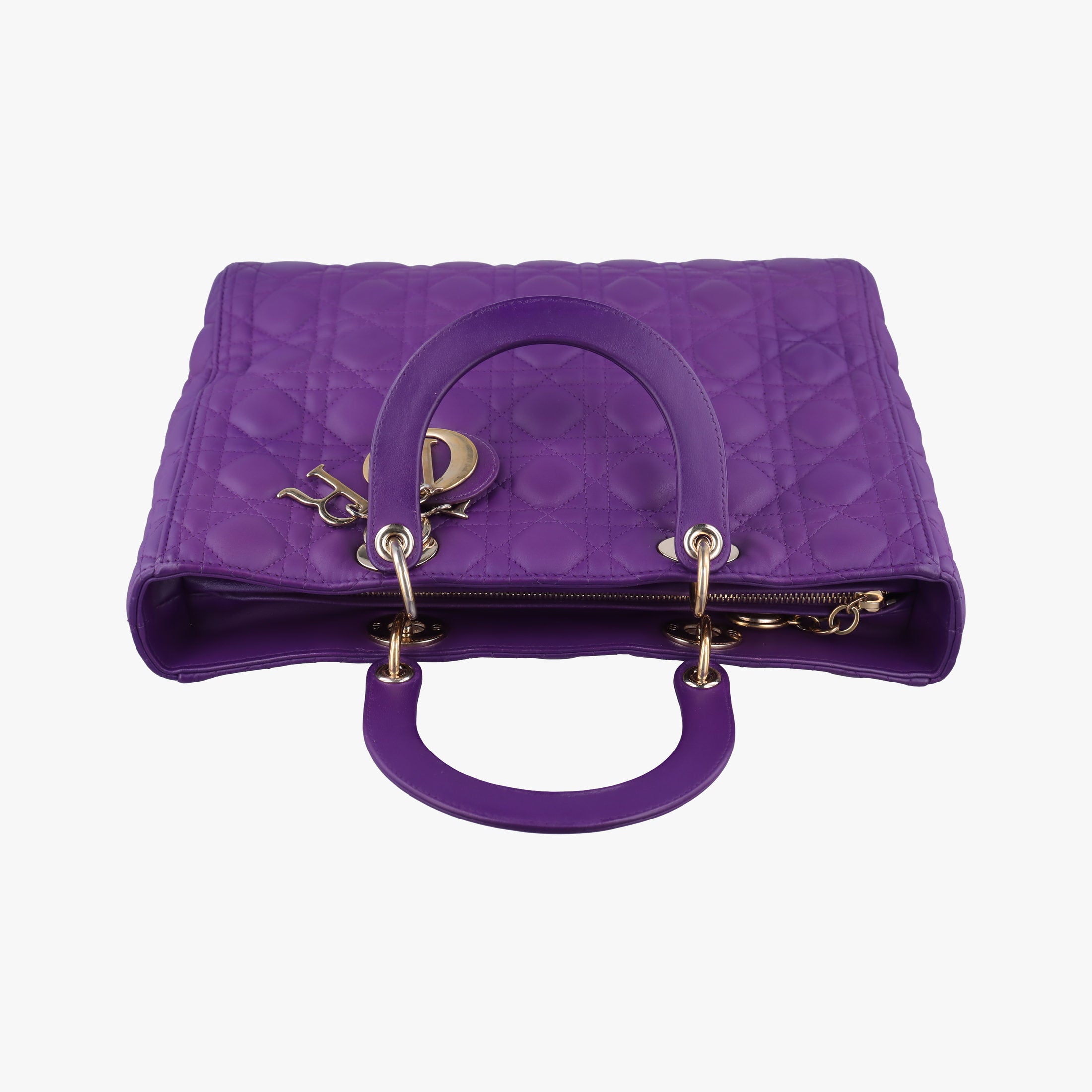 Lady Dior Purple lambskin 15-BO-0172レディディオール パープル ラムスキン 15-BO-0172