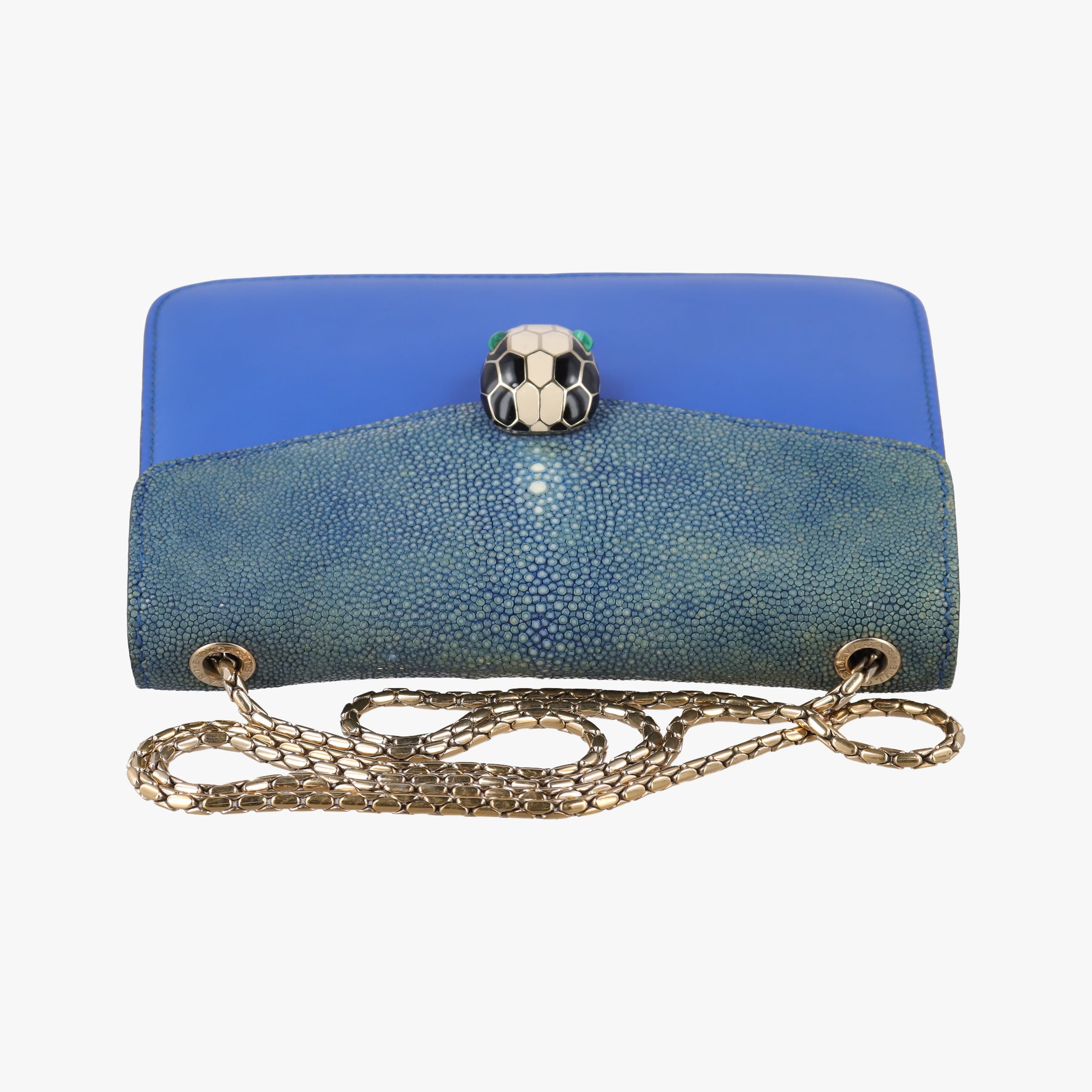SERPENTI FOREVER Blue Galuchat Skin×Leather AX.L14.37036セルペンティ フォーエバー ブルー ガルーシャスキン×レザー AX.L14.37036