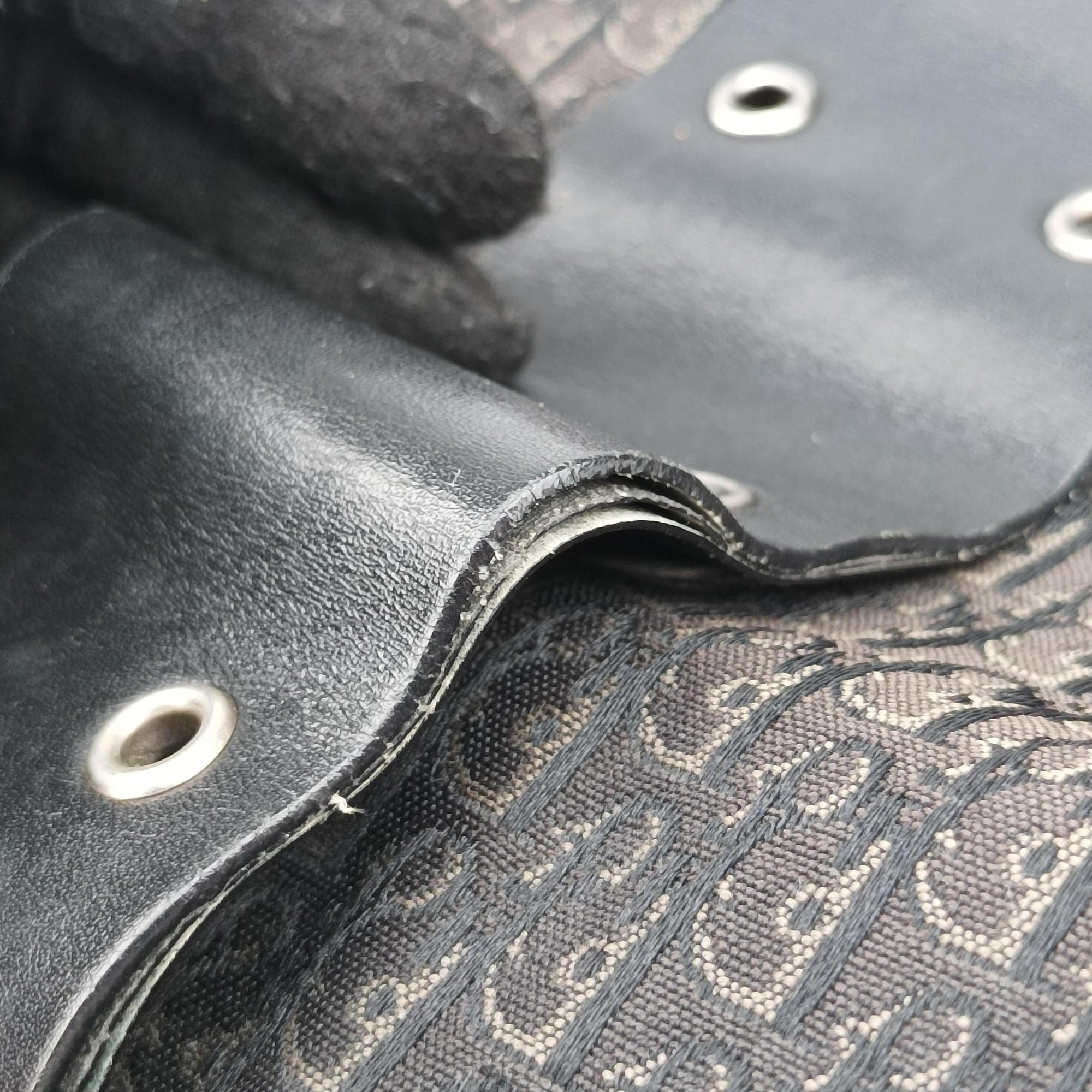 Street Chic Black canvasxleather 19BM-1022ストリートシック ブラック キャンバスxレザー 19BM-1022