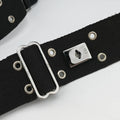 Street Chic Black canvasxleather 19BM-1022ストリートシック ブラック キャンバスxレザー 19BM-1022