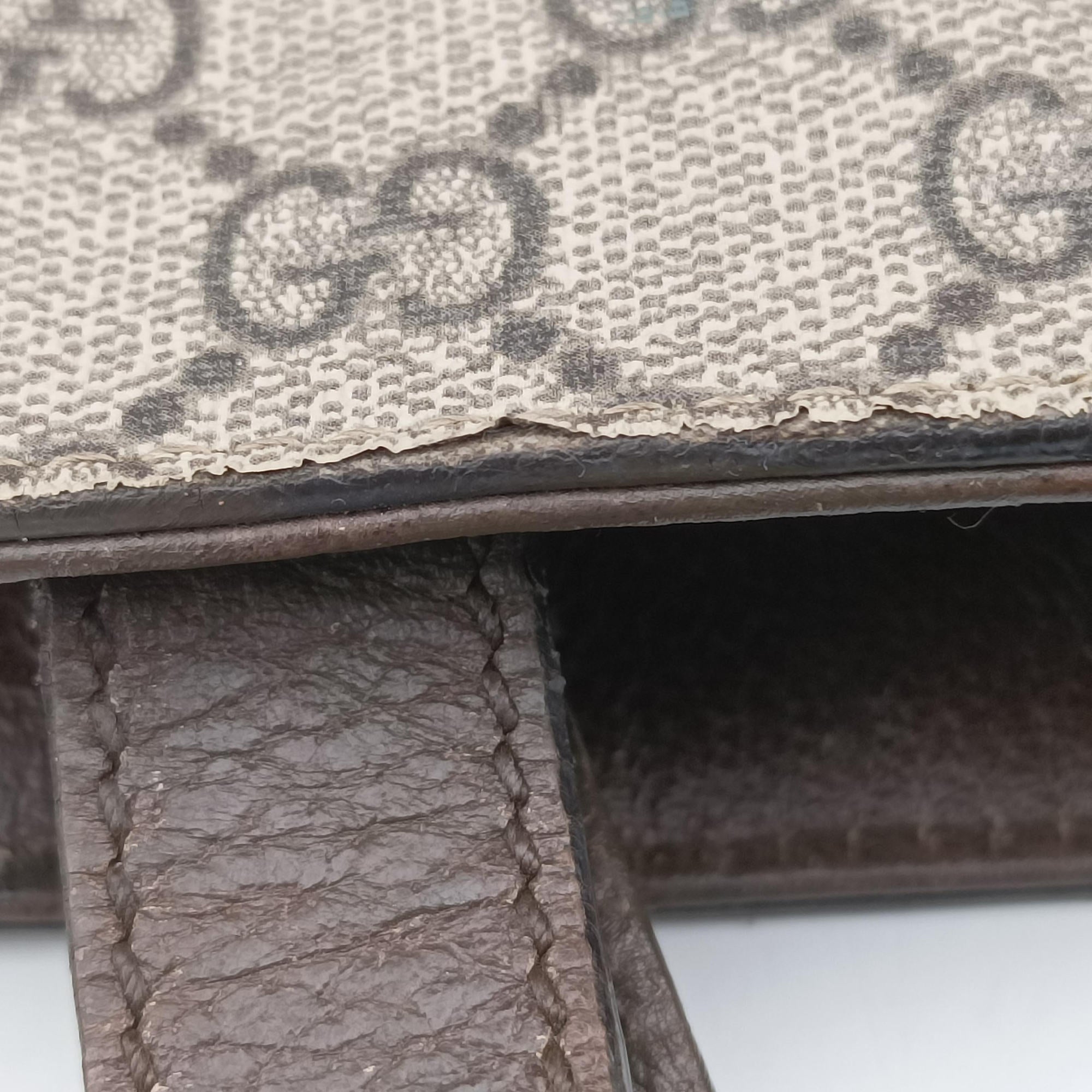 GG Supreme Bee Brown PVC coated canvas 450950 B020900245GGスプリーム キングスネーク ブラウン PVCコーティングキャンバス 450950 B020900245