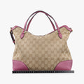 Guccissima Bree Beige × Raspberry Pink GG canvas×Leather 353120 G018496687グッチシマ ブリー ベージュ×ピンク GGキャンバス×レザー 353120 G018496687