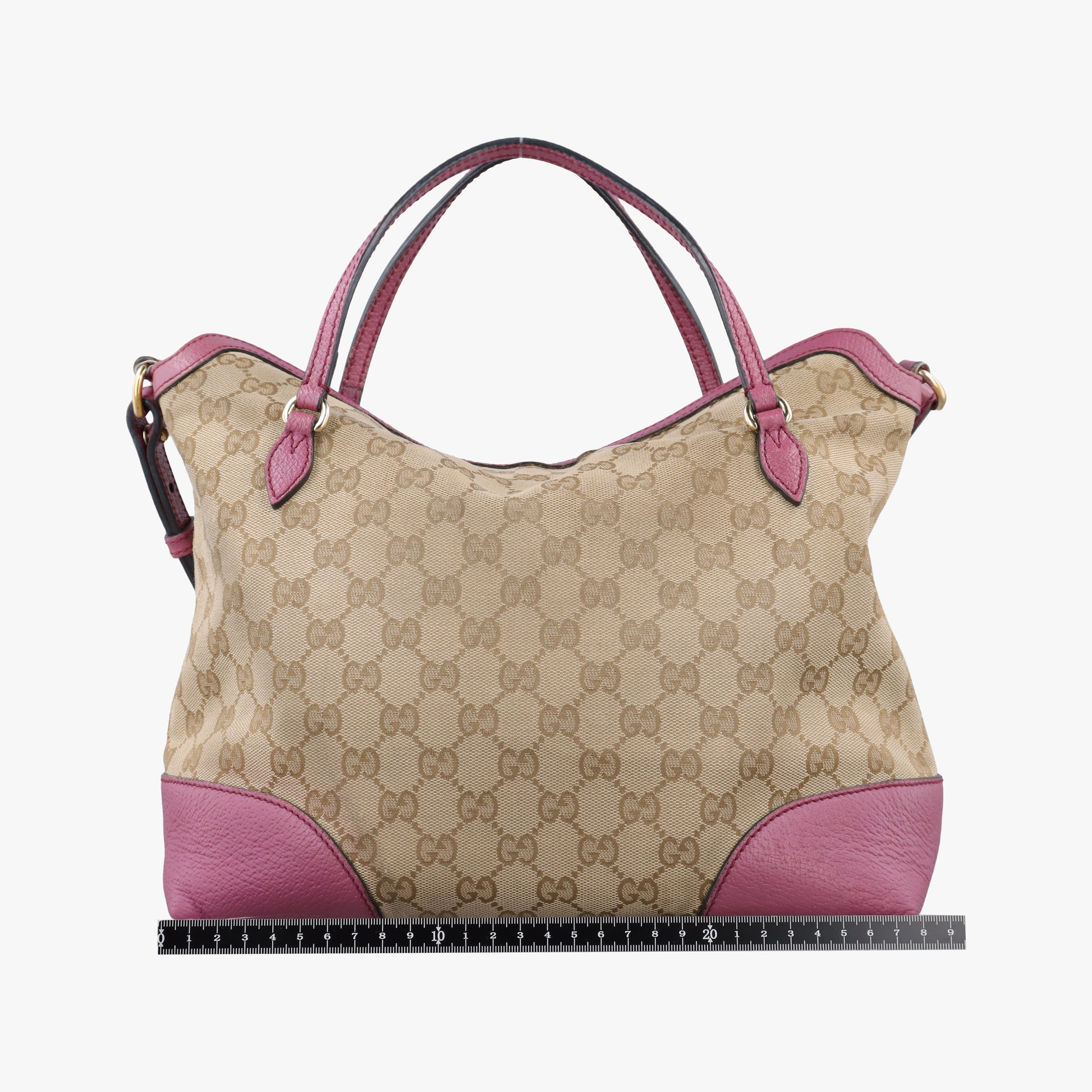 Guccissima Bree Beige × Raspberry Pink GG canvas×Leather 353120 G018496687グッチシマ ブリー ベージュ×ピンク GGキャンバス×レザー 353120 G018496687