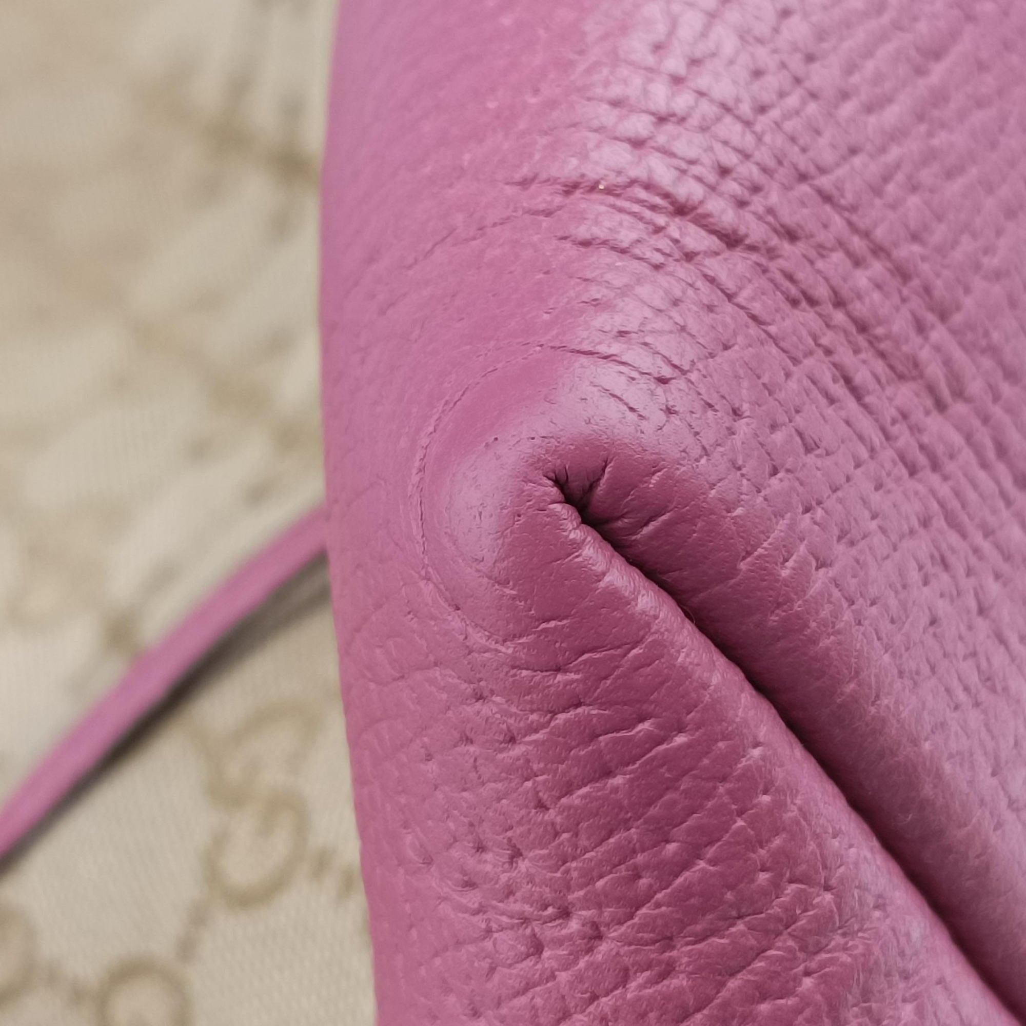 Guccissima Bree Beige × Raspberry Pink GG canvas×Leather 353120 G018496687グッチシマ ブリー ベージュ×ピンク GGキャンバス×レザー 353120 G018496687