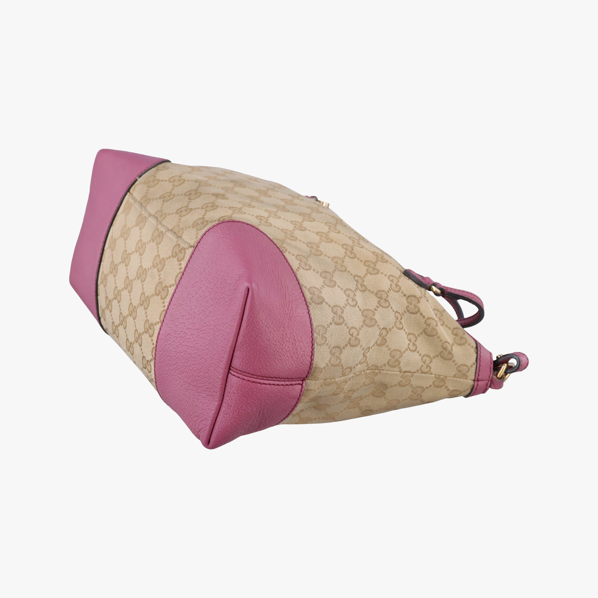 Guccissima Bree Beige × Raspberry Pink GG canvas×Leather 353120 G018496687グッチシマ ブリー ベージュ×ピンク GGキャンバス×レザー 353120 G018496687