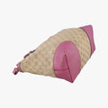 Guccissima Bree Beige × Raspberry Pink GG canvas×Leather 353120 G018496687グッチシマ ブリー ベージュ×ピンク GGキャンバス×レザー 353120 G018496687