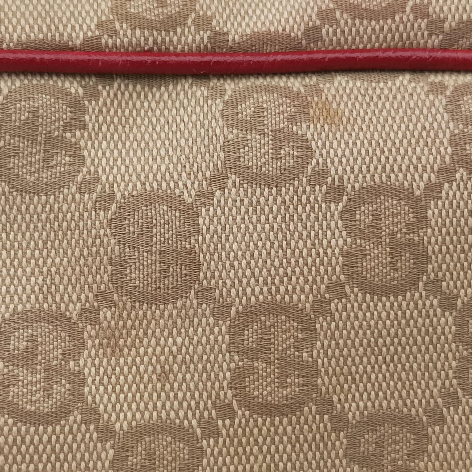 GG Supreme Beige × Red GG Canvas×Leather 161719 F2381052GGスプリーム ベージュ×レッド GGキャンバス×レザー 161719 F2381052