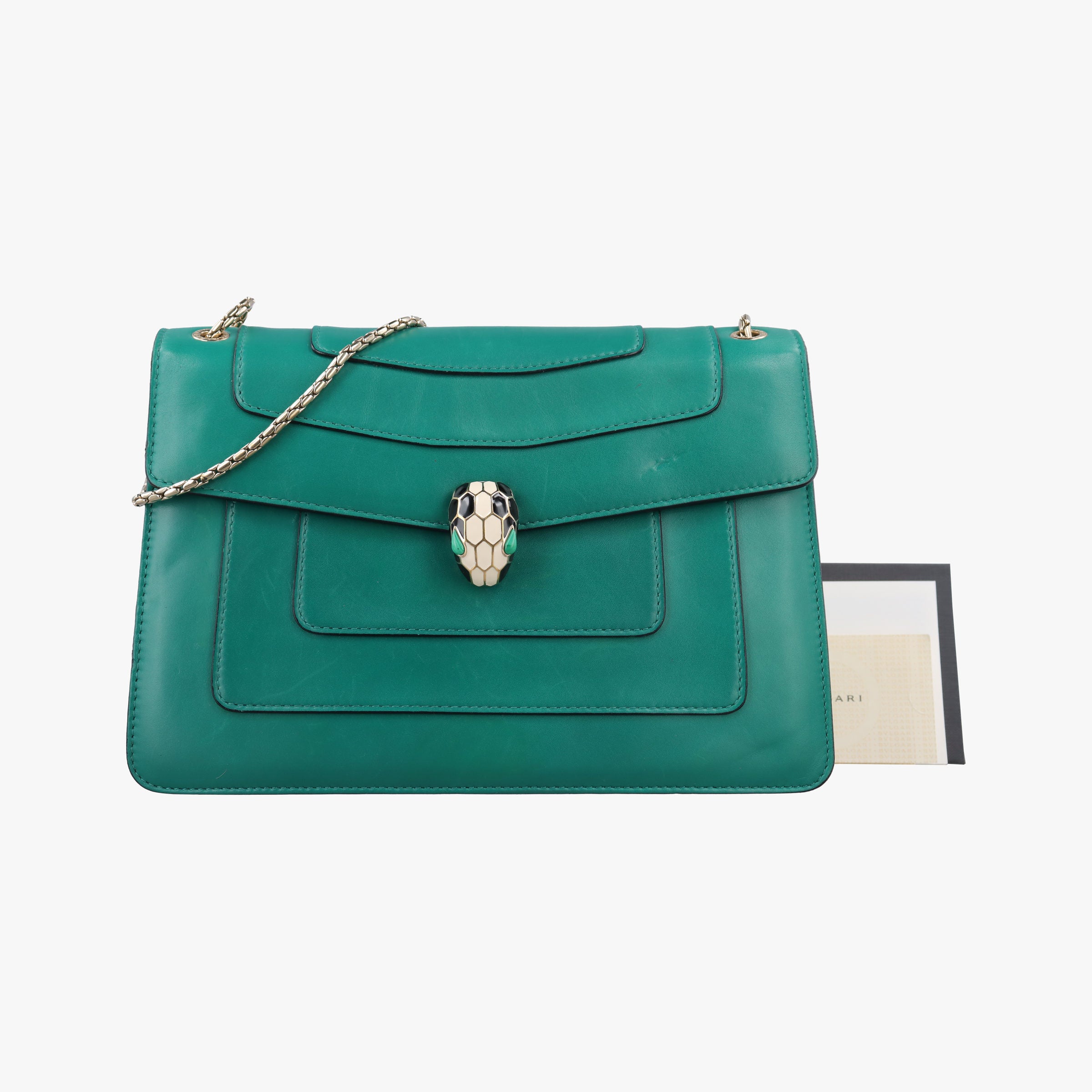 SERPENTI FOREVER Green leather 22759773セルペンティ フォーエバー グリーン レザー 22759773