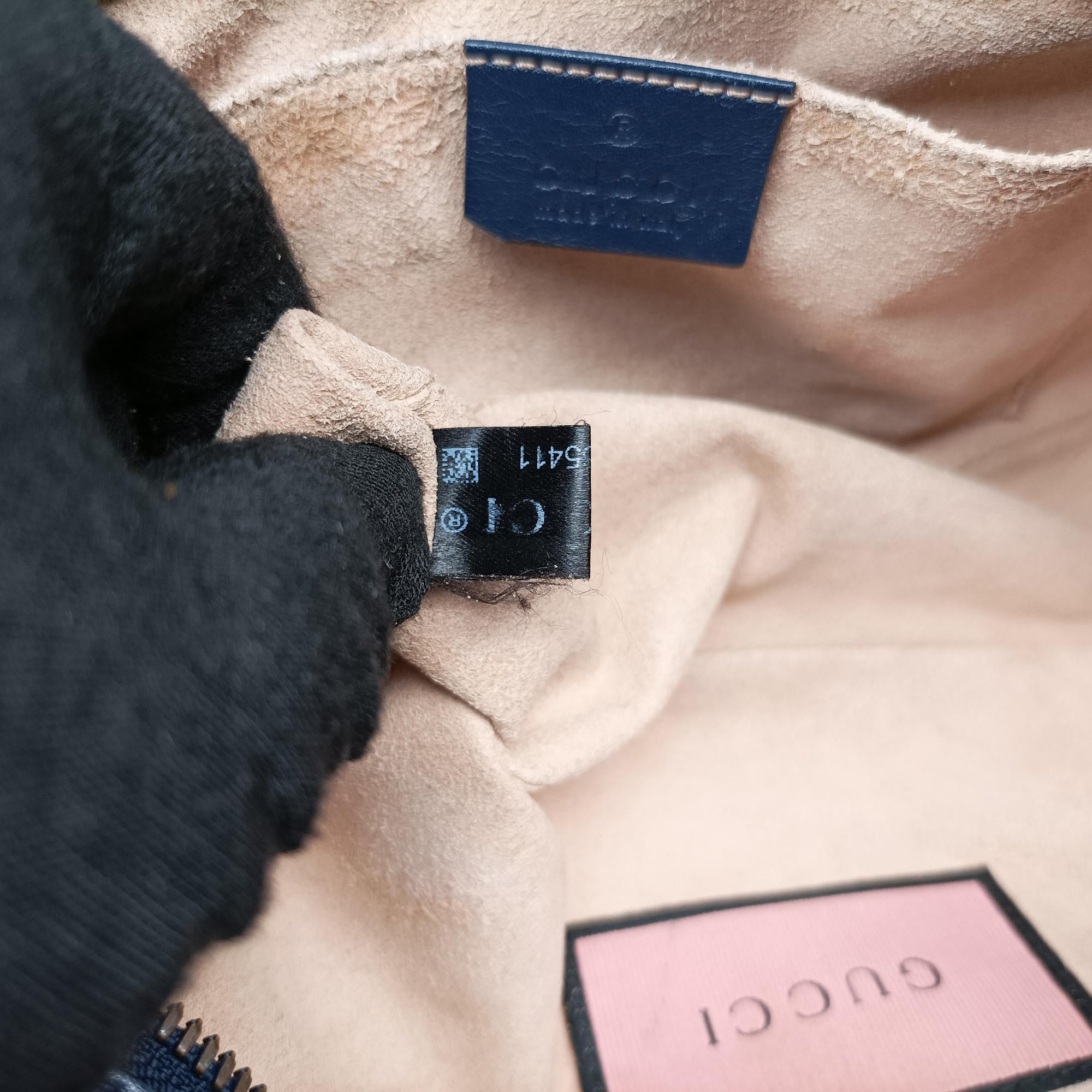 GG Marmont Blue Leather 447632 I020665411GGマーモント ブルー レザー 447632 I020665411
