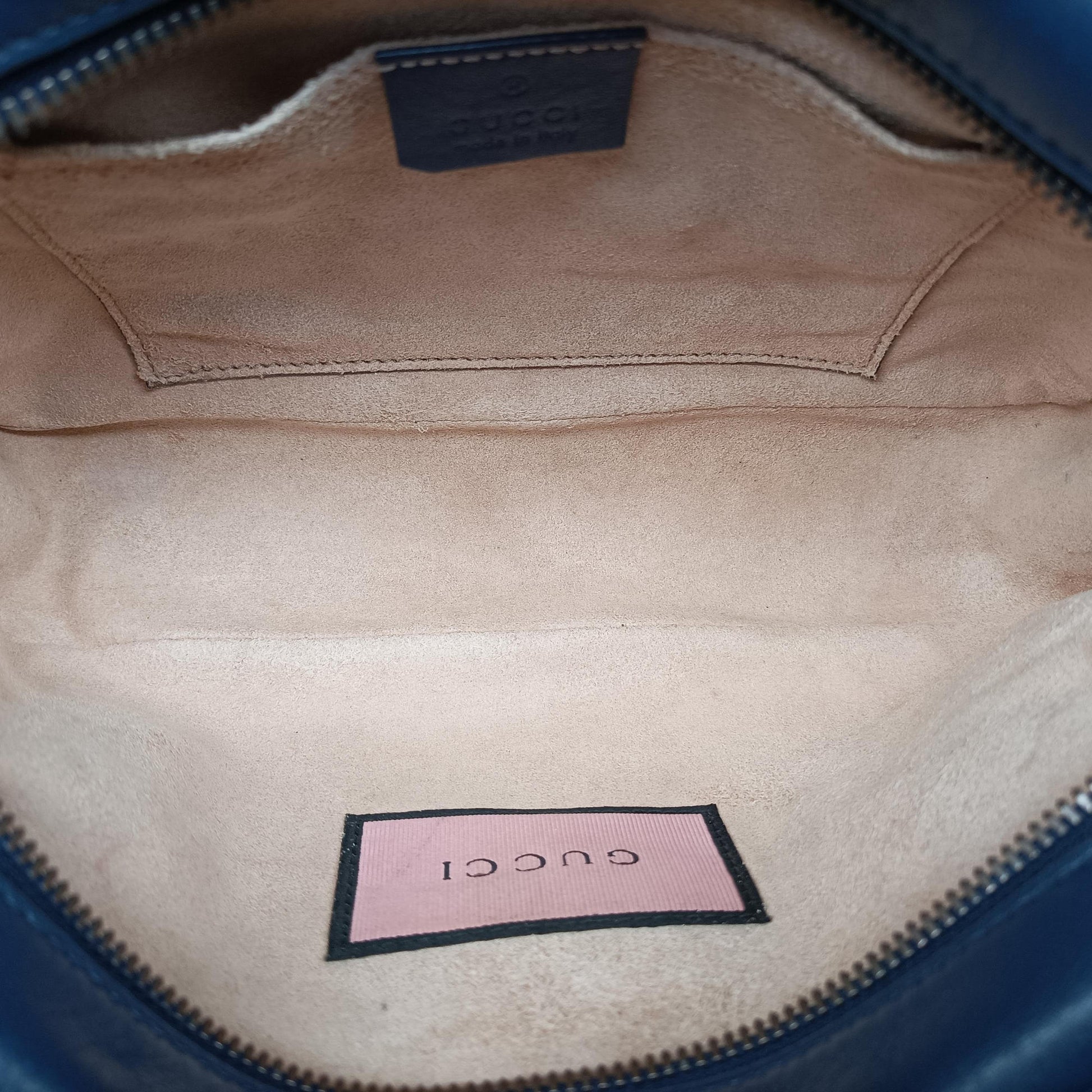 GG Marmont Blue Leather 447632 I020665411GGマーモント ブルー レザー 447632 I020665411