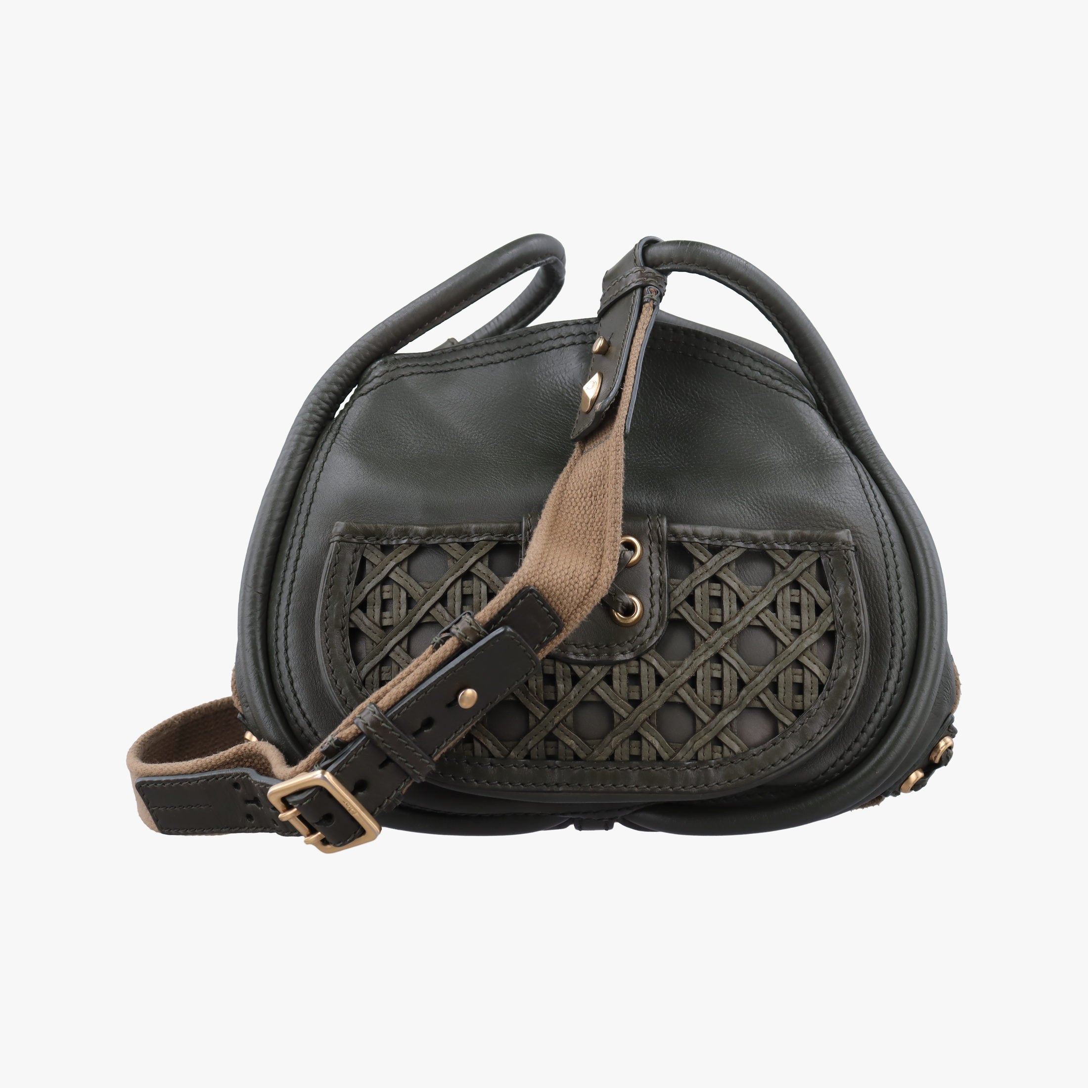 Lattice Messenger Green leather 13-MA-0150ラティスメッセンジャー グリーン レザー 13-MA-0150