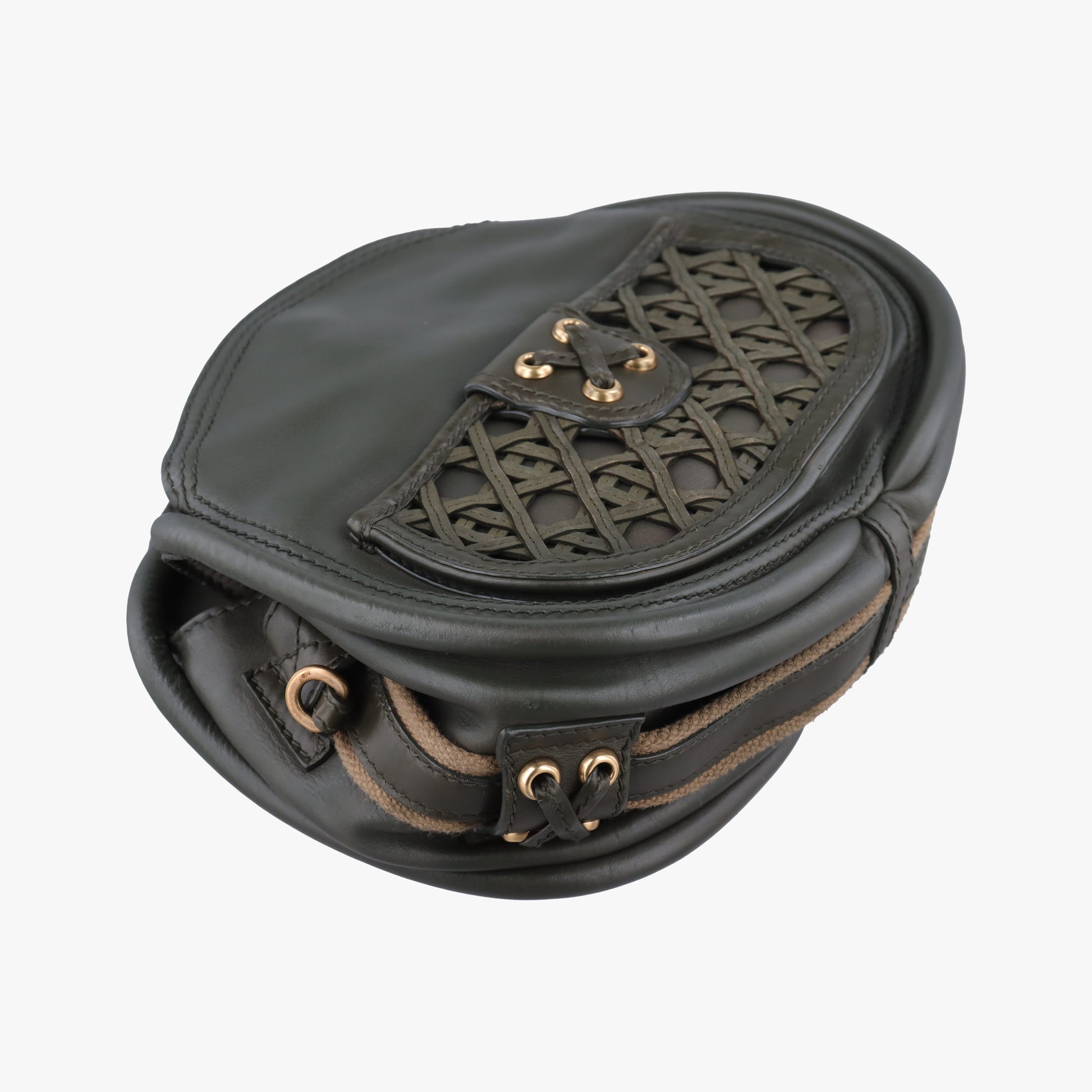 Lattice Messenger Green leather 13-MA-0150ラティスメッセンジャー グリーン レザー 13-MA-0150