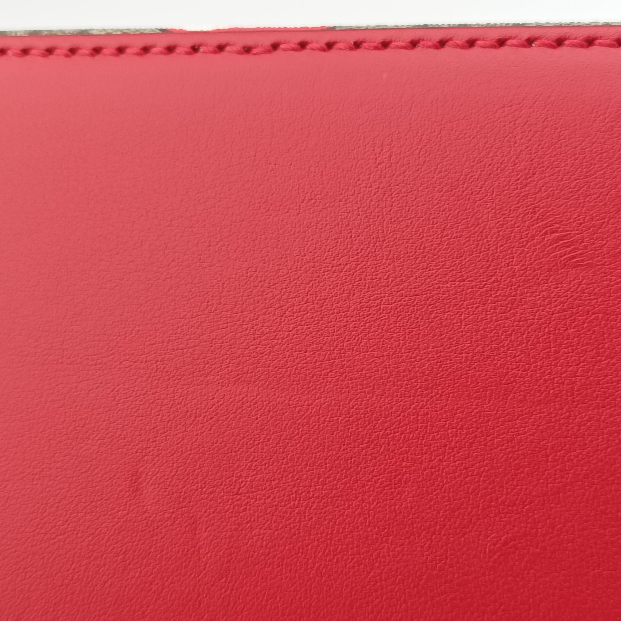 GG flora Padlock Bamboo beige×red×multi PVC coated canvas×Leather 603221 I033033518GGアップル パドロック バンブー ベージュ×レッド×マルチ PVCコーティングキャンバス×レザー 603221 I033033518