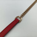 GG flora Padlock Bamboo beige×red×multi PVC coated canvas×Leather 603221 I033033518GGアップル パドロック バンブー ベージュ×レッド×マルチ PVCコーティングキャンバス×レザー 603221 I033033518