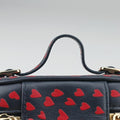Micro Lady Dior Vanity Case Black×red Leather 40-MA-0231マイクロ レディ ディオール バニティ ケース ブラック×レッド レザー 40-MA-0231