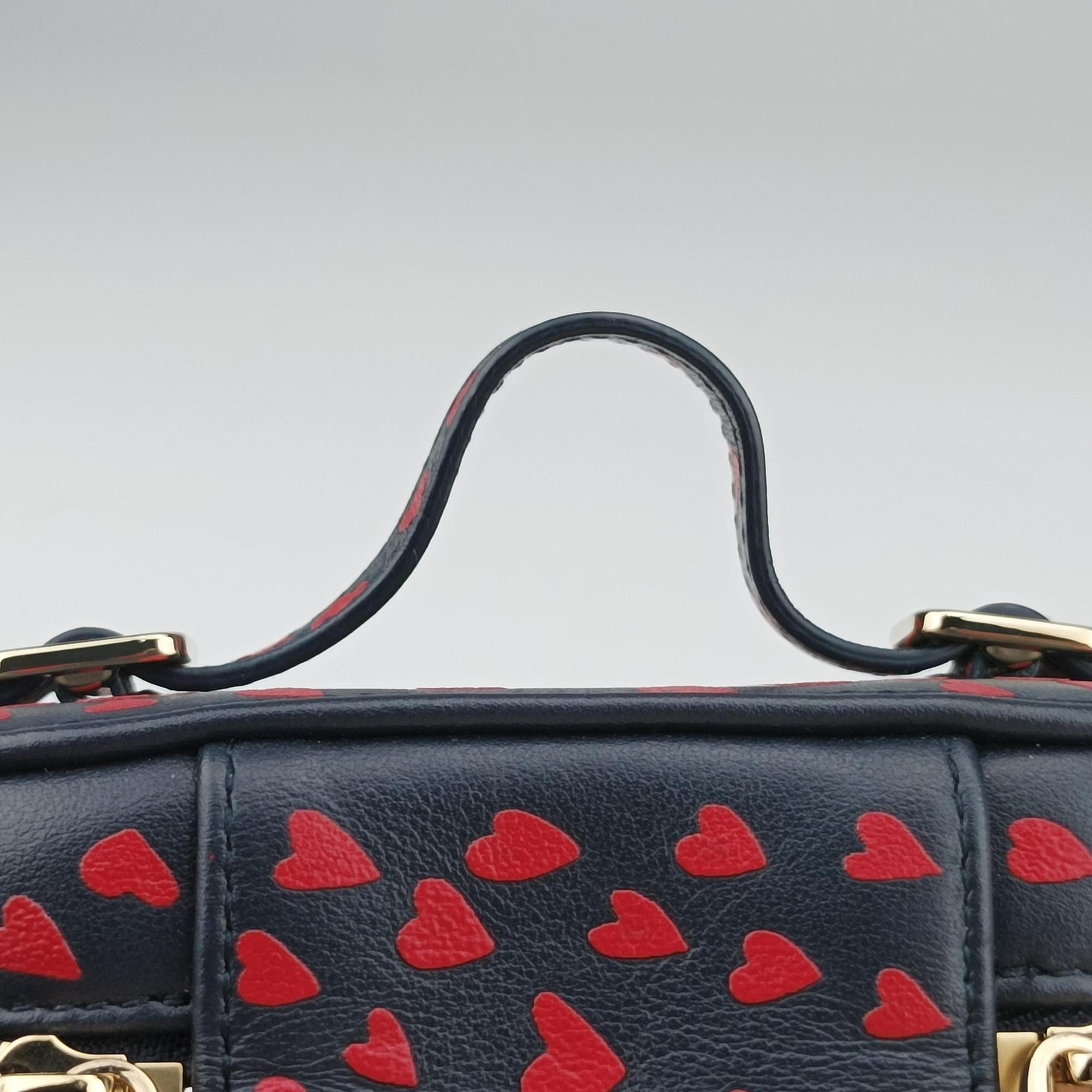 Micro Lady Dior Vanity Case Black×red Leather 40-MA-0231マイクロ レディ ディオール バニティ ケース ブラック×レッド レザー 40-MA-0231