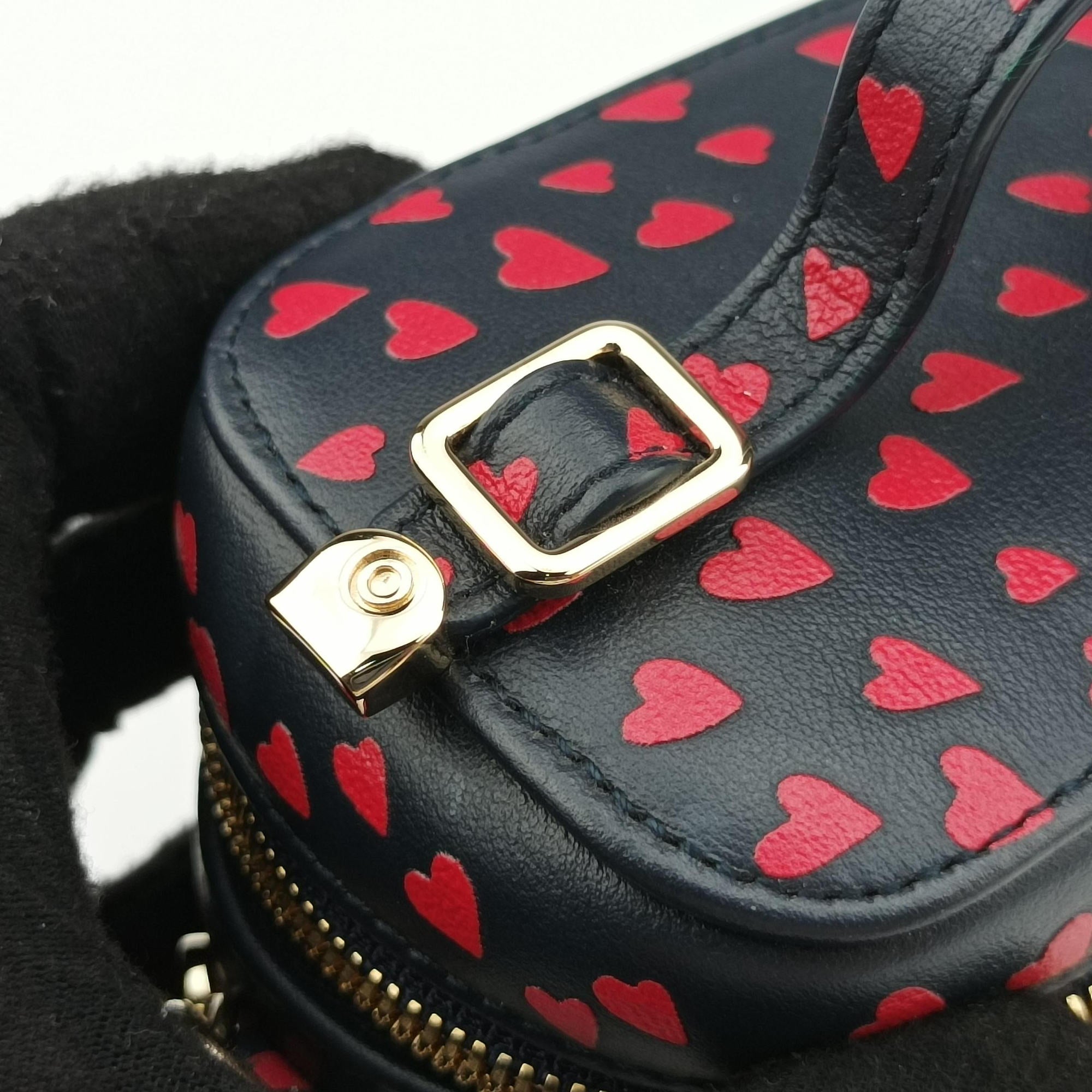 Micro Lady Dior Vanity Case Black×red Leather 40-MA-0231マイクロ レディ ディオール バニティ ケース ブラック×レッド レザー 40-MA-0231
