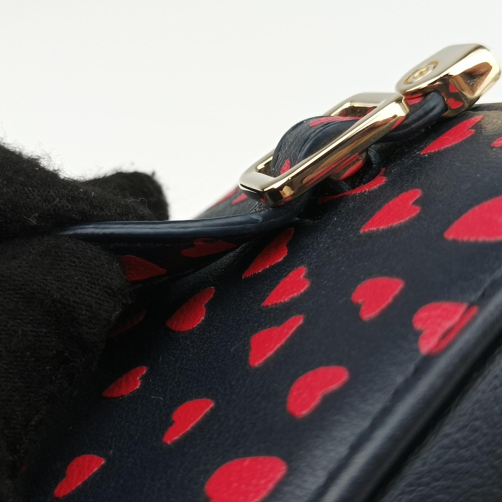 Micro Lady Dior Vanity Case Black×red Leather 40-MA-0231マイクロ レディ ディオール バニティ ケース ブラック×レッド レザー 40-MA-0231