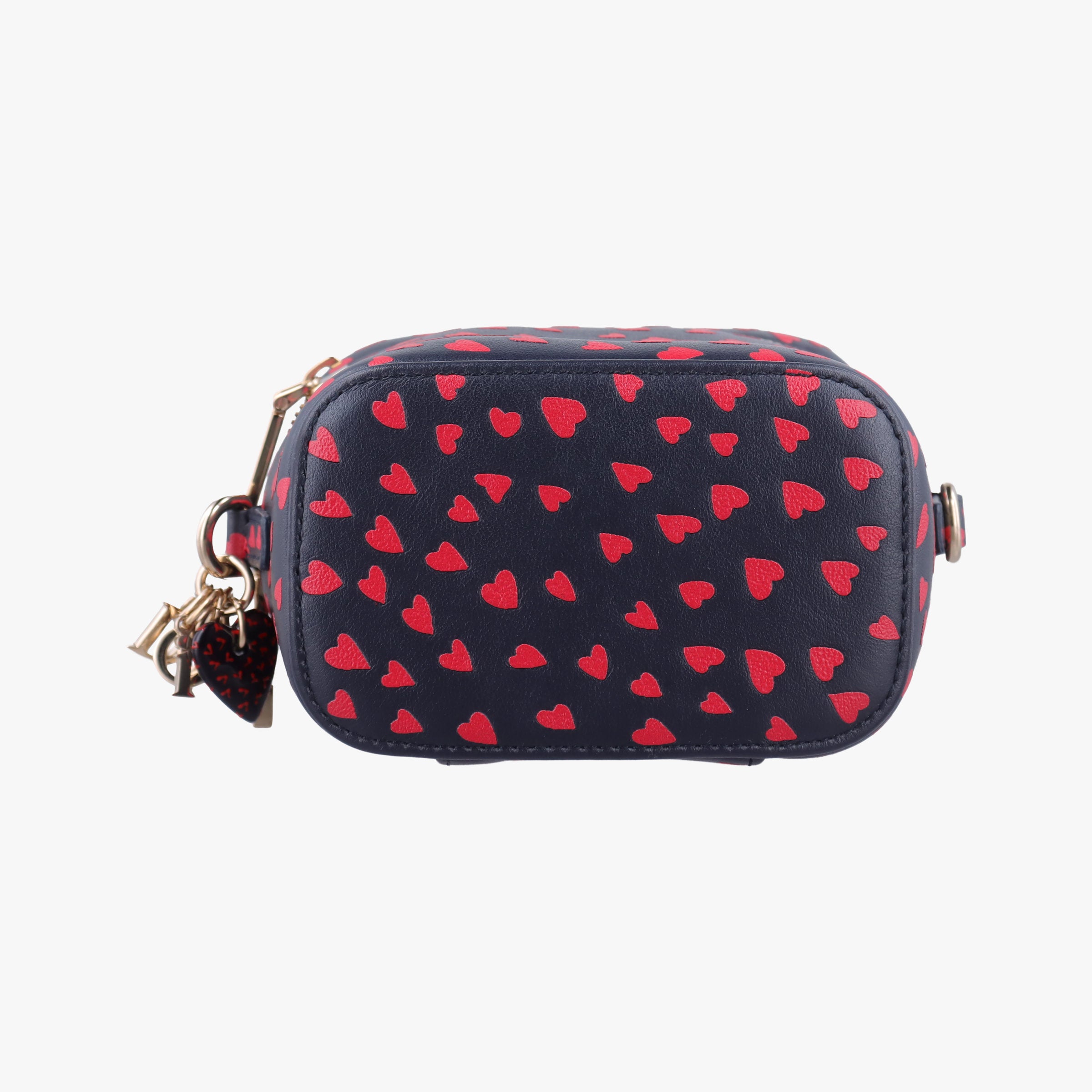 Micro Lady Dior Vanity Case Black×red Leather 40-MA-0231マイクロ レディ ディオール バニティ ケース ブラック×レッド レザー 40-MA-0231