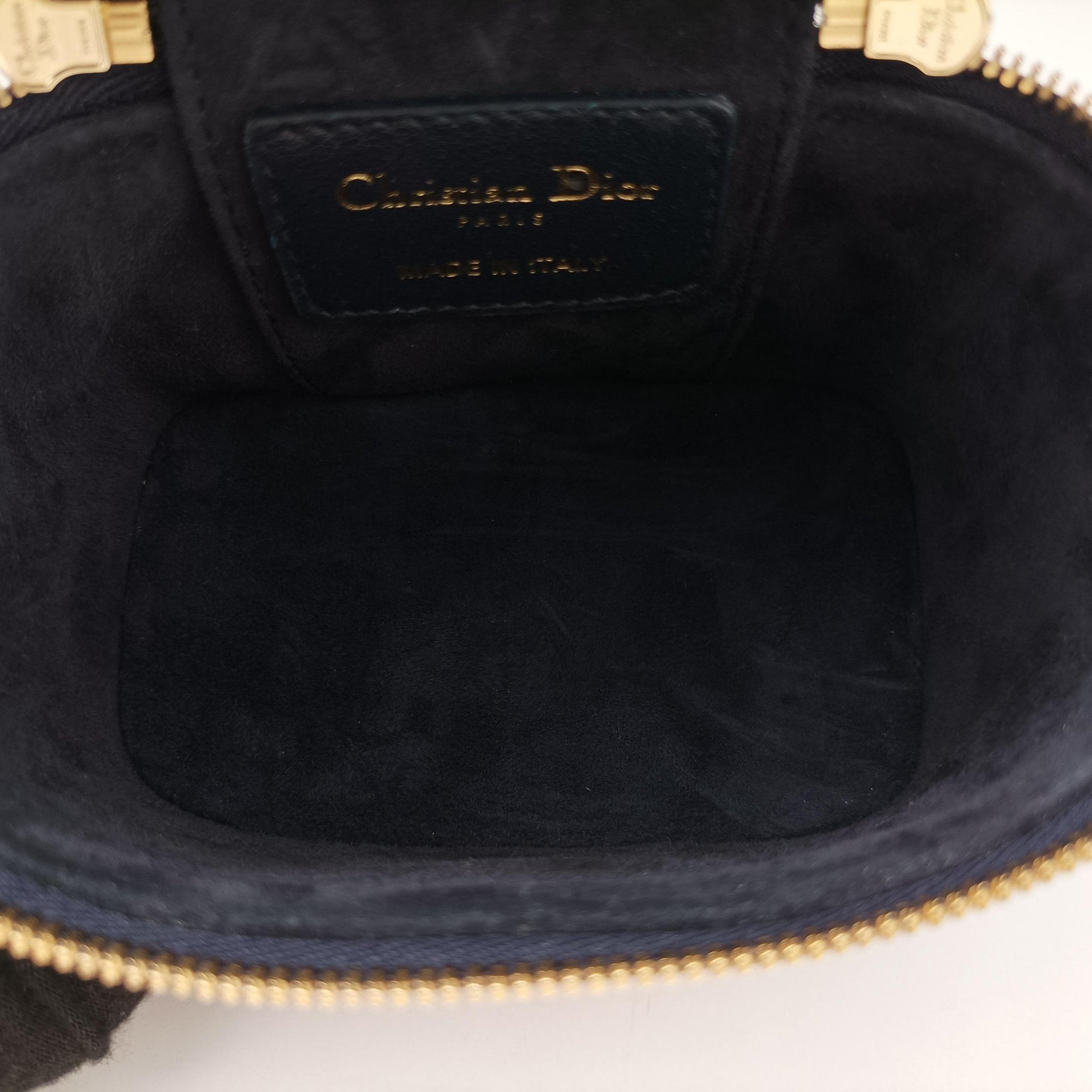 Micro Lady Dior Vanity Case Black×red Leather 40-MA-0231マイクロ レディ ディオール バニティ ケース ブラック×レッド レザー 40-MA-0231
