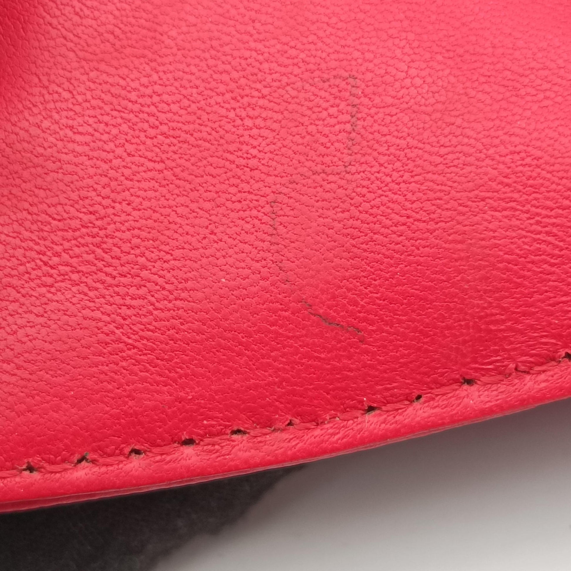 BAGUETTE Red Leather 8BK060 2415-8BK060-YME-088マンマバケット レッド レザー 8BK060 2415-8BK060-YME-088