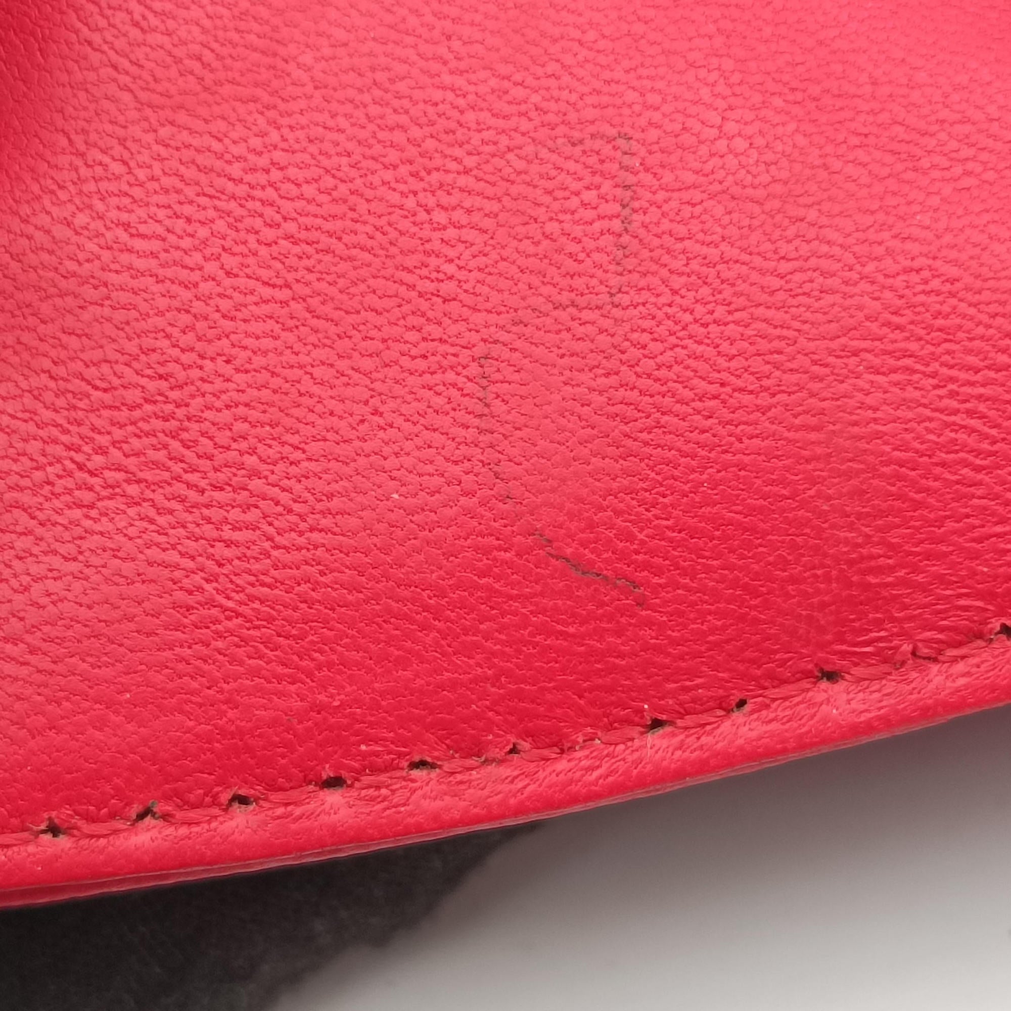 BAGUETTE Red Leather 8BK060 2415-8BK060-YME-088マンマバケット レッド レザー 8BK060 2415-8BK060-YME-088