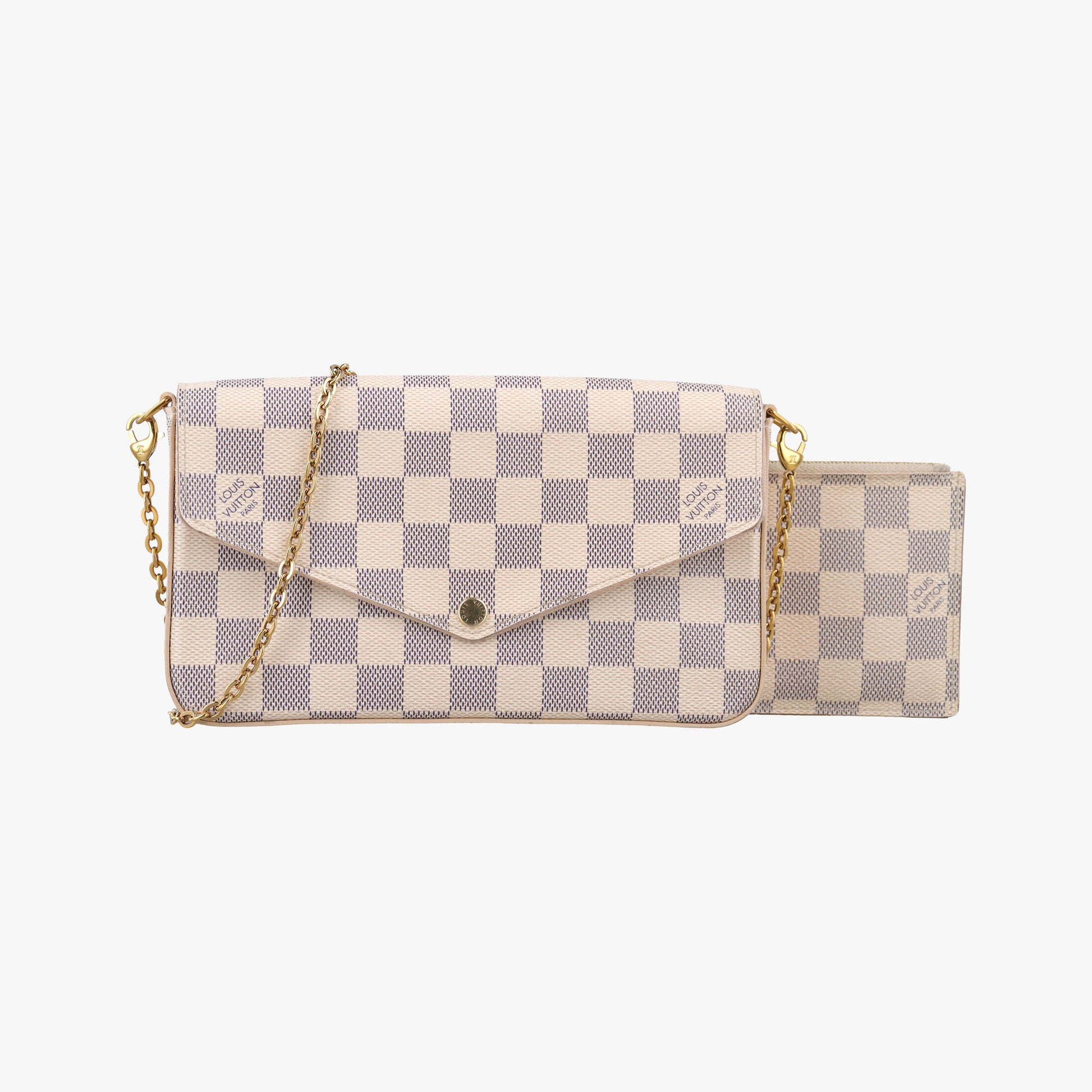 Pochette FeLICIE AZUR Damier Canvas N63106 FH0261ポシェットフェリシー アズール ダミエキャンバス N63106 FH0261