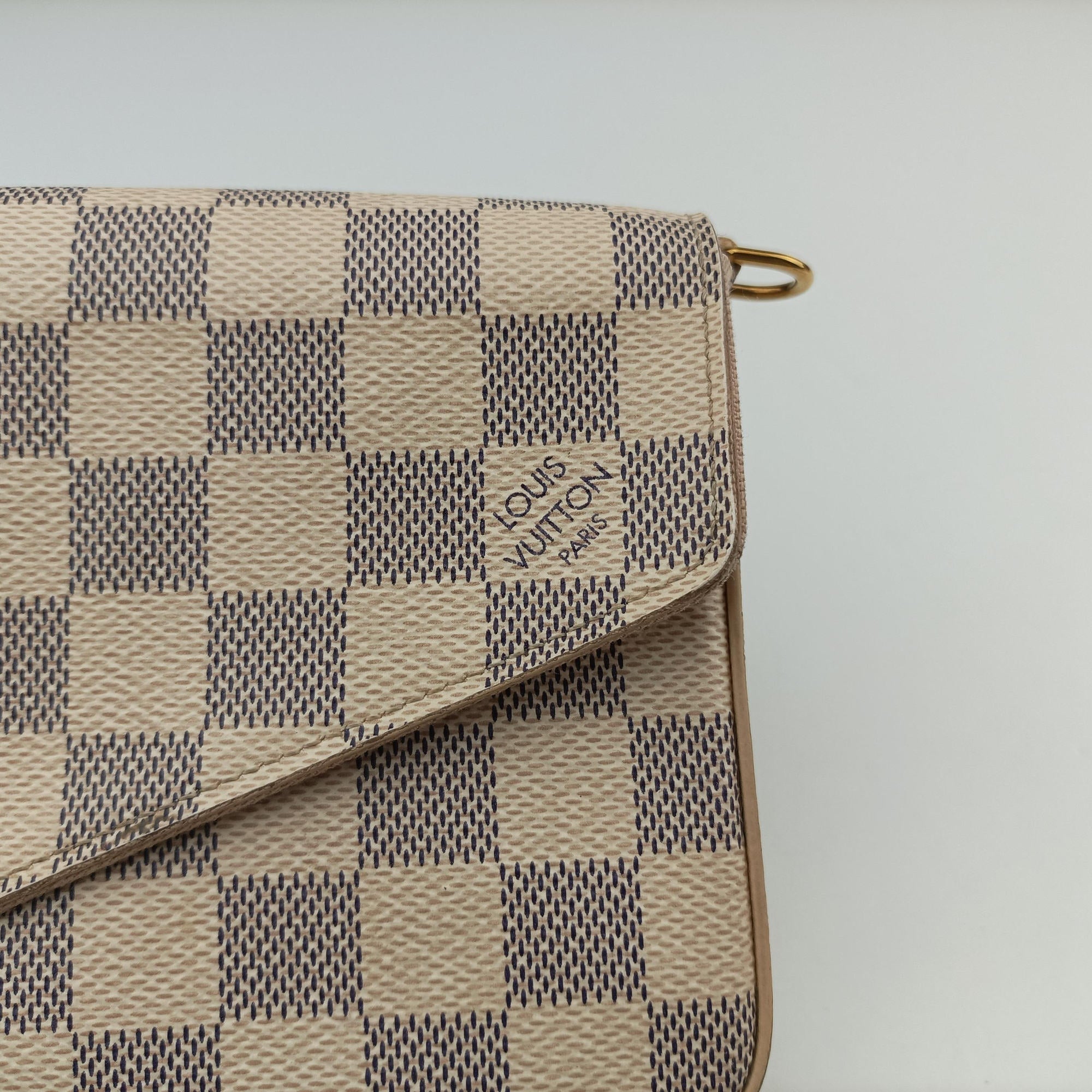 Pochette FeLICIE AZUR Damier Canvas N63106 FH0261ポシェットフェリシー アズール ダミエキャンバス N63106 FH0261