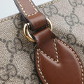 GG Supreme Brown × Beige PVC coated canvas×Leather 453705 A020897152GGスプリーム ブラウン×ベージュ PVCコーティングキャンバス×レザー 453705 A020897152