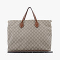 GG Supreme Brown × Beige PVC coated canvas×Leather 453705 A020897152GGスプリーム ブラウン×ベージュ PVCコーティングキャンバス×レザー 453705 A020897152