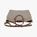 GG Supreme Brown × Beige PVC coated canvas×Leather 453705 A020897152GGスプリーム ブラウン×ベージュ PVCコーティングキャンバス×レザー 453705 A020897152
